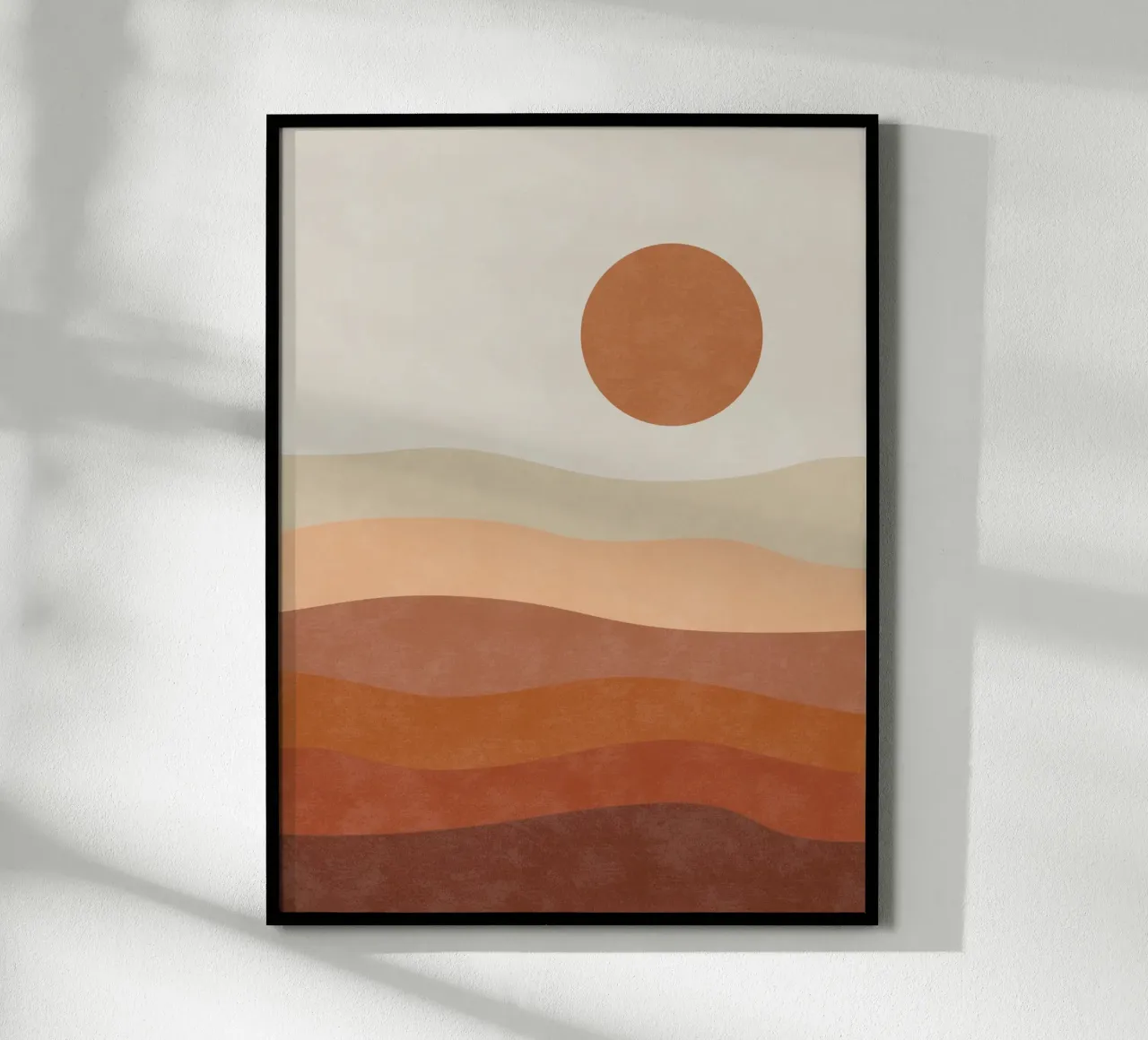 Mountain Waves Sunset poster da Natural Landscapes by Palmartprints