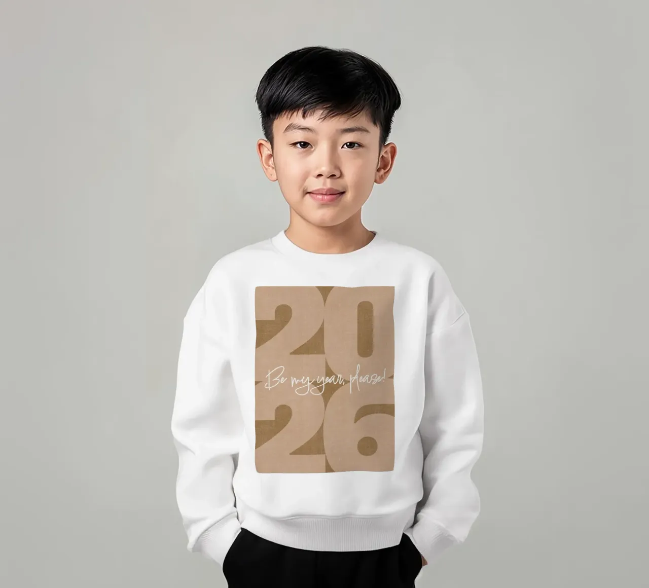 2026 Be my year, please! felpa bambino da DesigndN