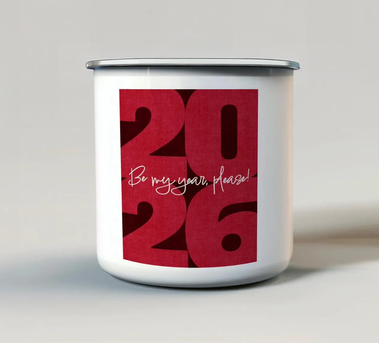 2026 Be my year, please! tazza in smalto da DesigndN