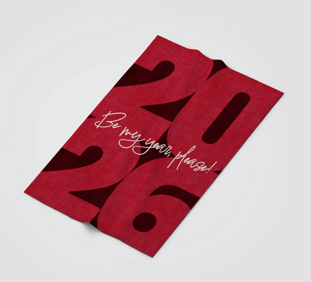 2026 Be my year, please! coperta in pile da DesigndN