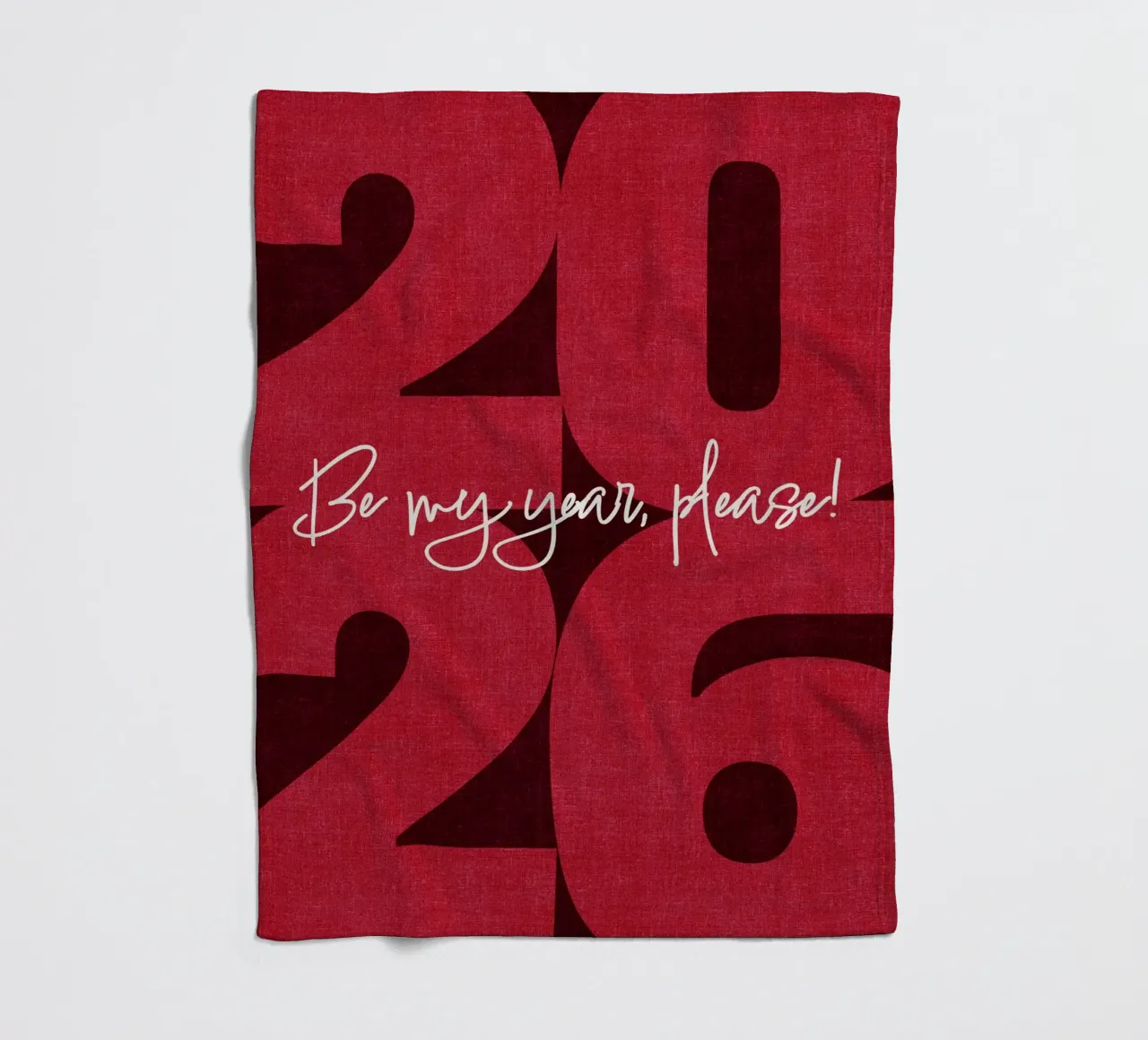 2026 Be my year, please! coperta in pile da DesigndN