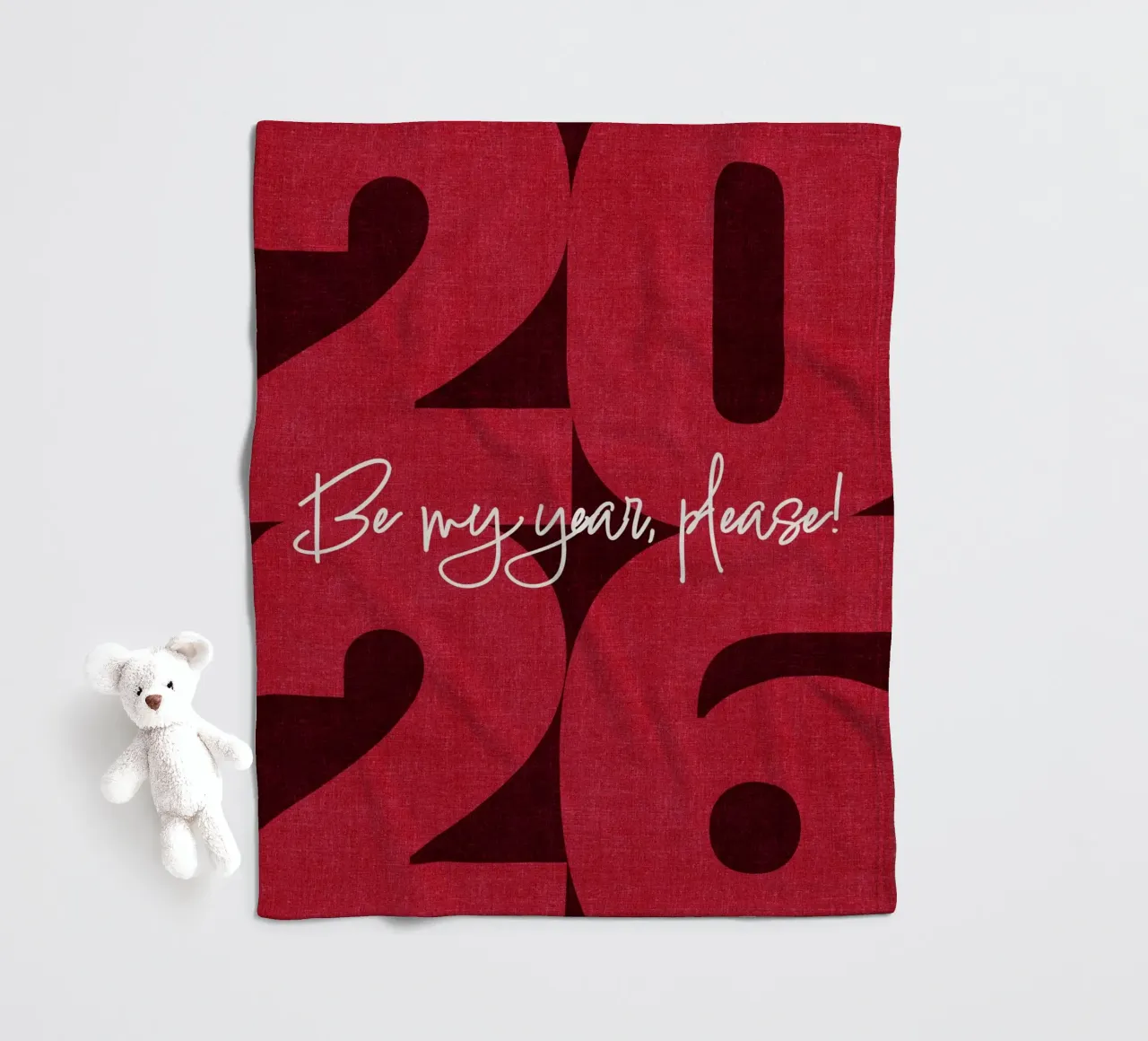 2026 Be my year, please! coperta in pile da DesigndN