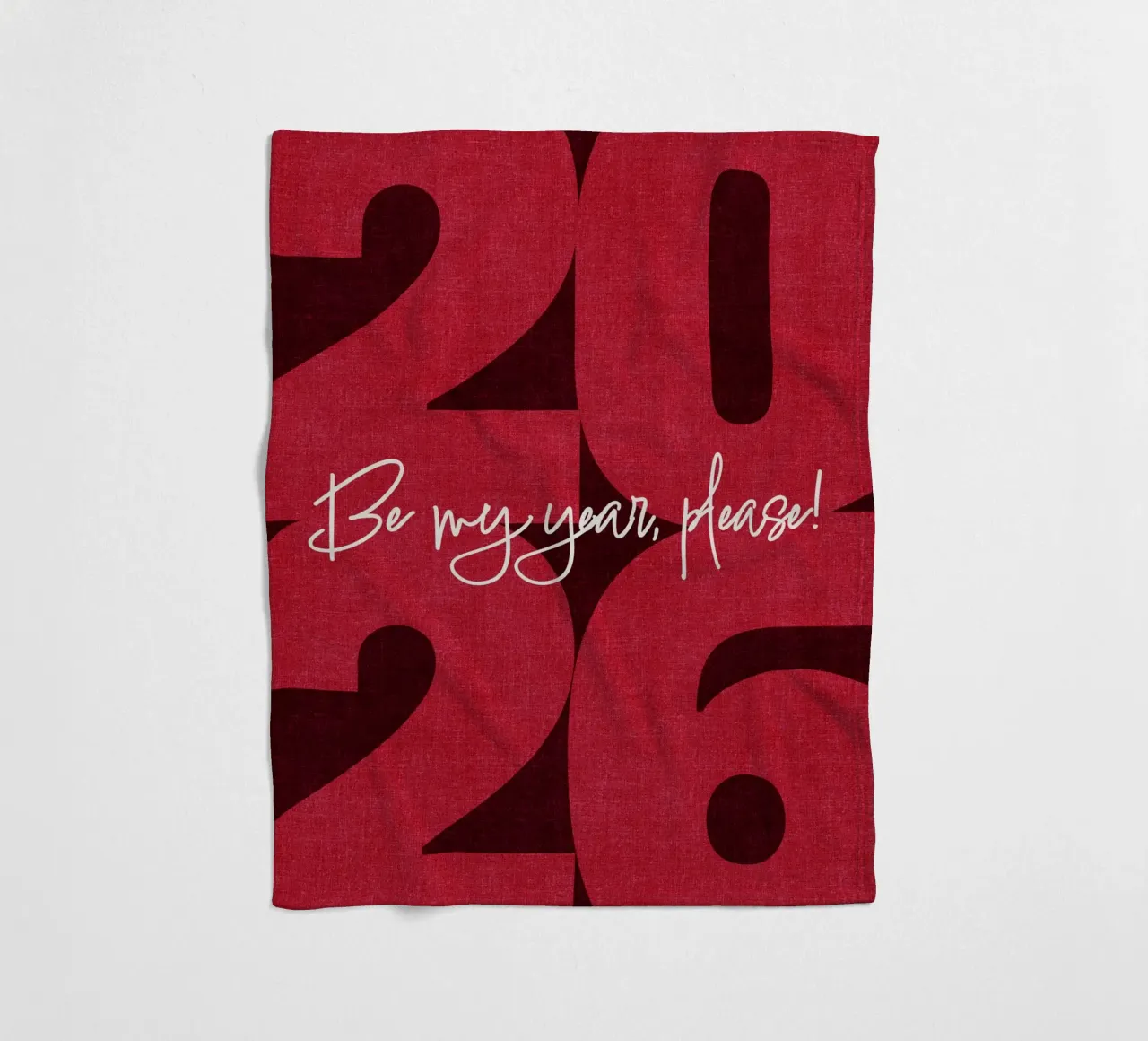 2026 Be my year, please! coperta in pile da DesigndN