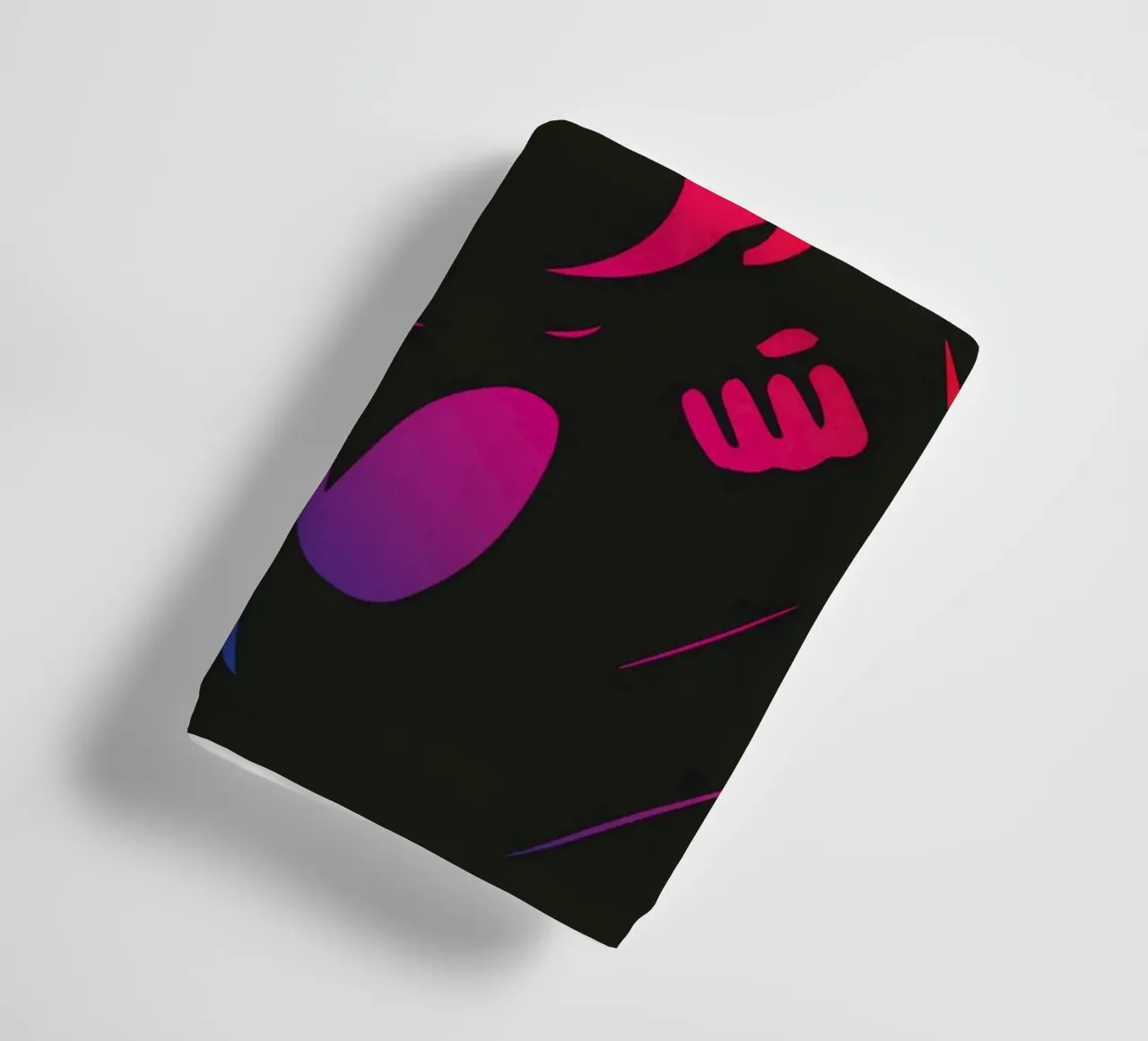 Supereroe Mouse Neon Colore Gradiente Eroe Cartoon asciugamano da bagno da nanosh