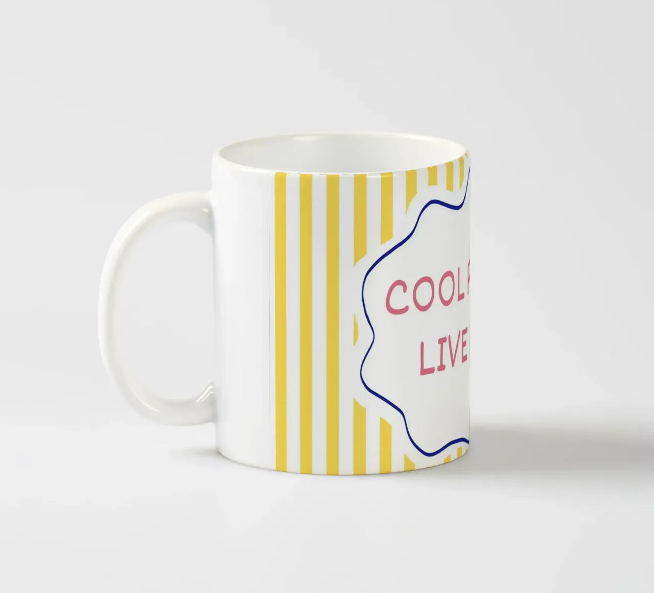 Qui vive gente in gamba tazza in ceramica da Poppya