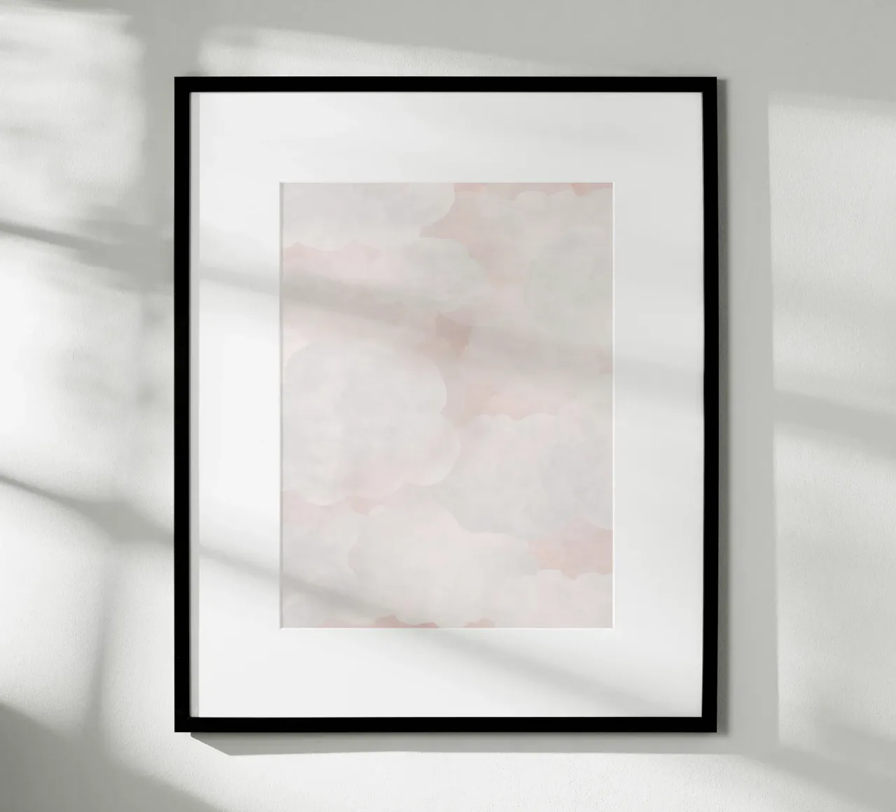Pink Dreamy Soft Clouds 1 carta hahnemühle da Natural Landscapes by Palmartprints