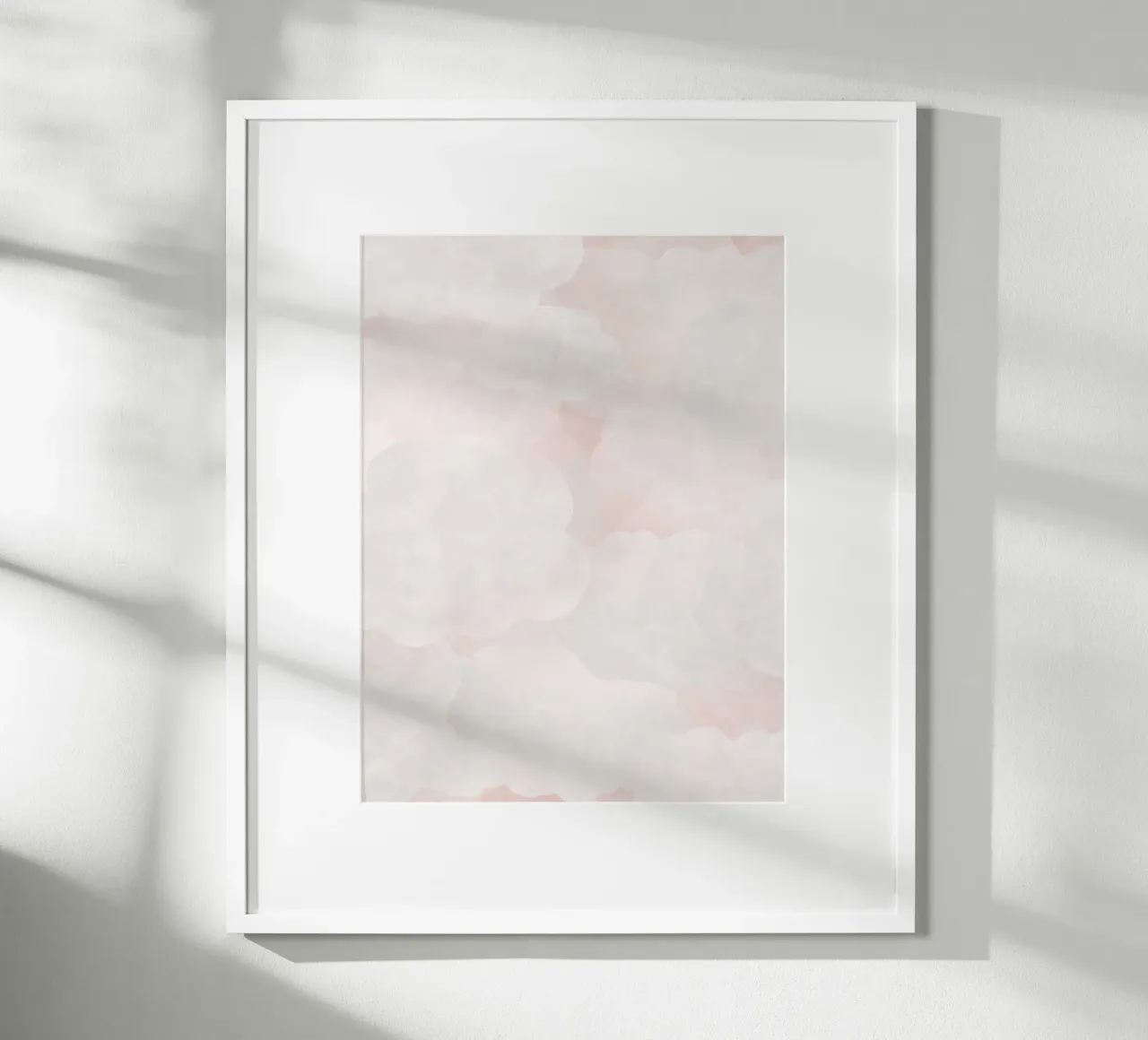 Pink Dreamy Soft Clouds 1 carta hahnemühle da Natural Landscapes by Palmartprints