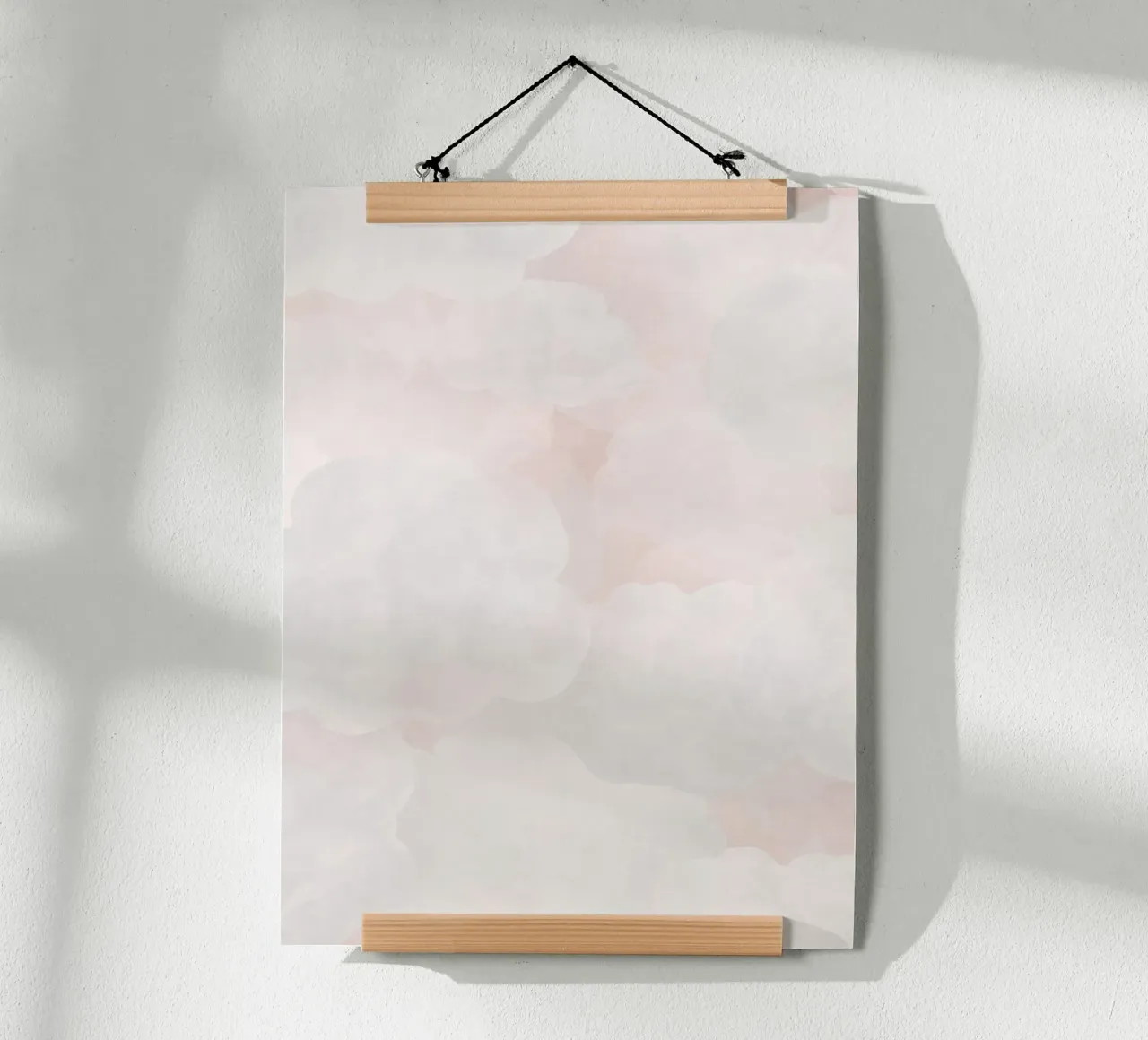 Pink Dreamy Soft Clouds 1 carta hahnemühle da Natural Landscapes by Palmartprints
