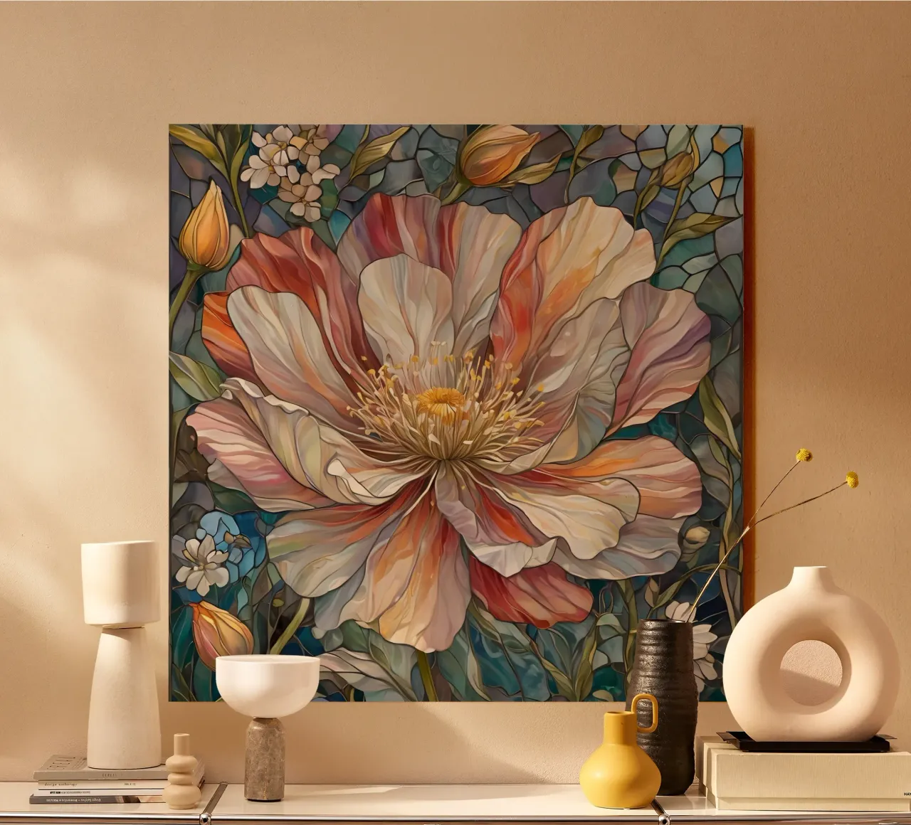 Passione peonia plexiglass da Artistic-shop