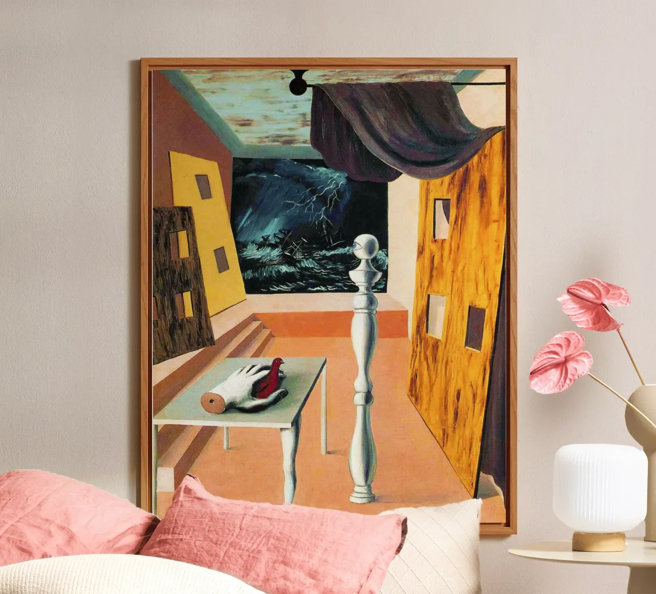 Il difficile attraversamento - René Magritte alluminio dibond da Art Shape