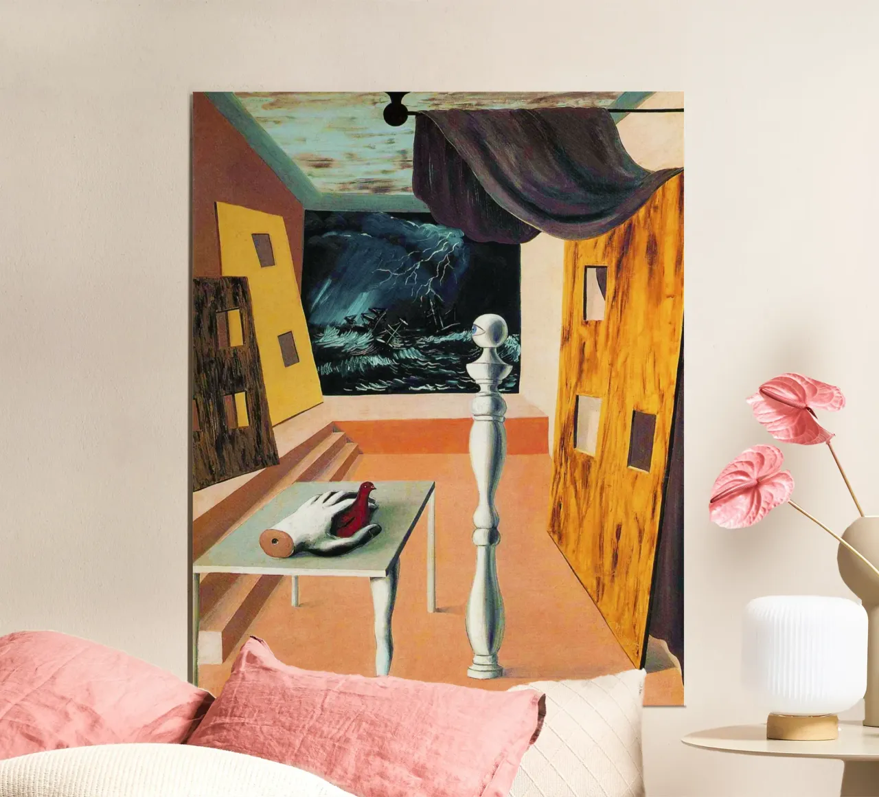 Il difficile attraversamento - René Magritte carta hahnemühle da Art Shape