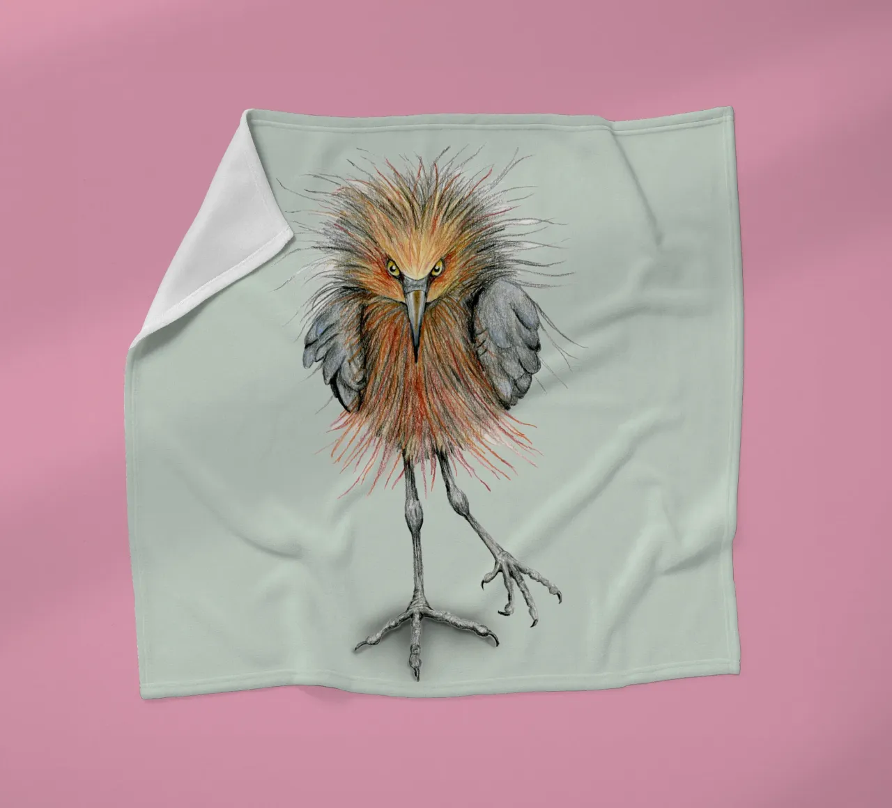 Garzetta rossastra coperta in pile da BwiseLizzy