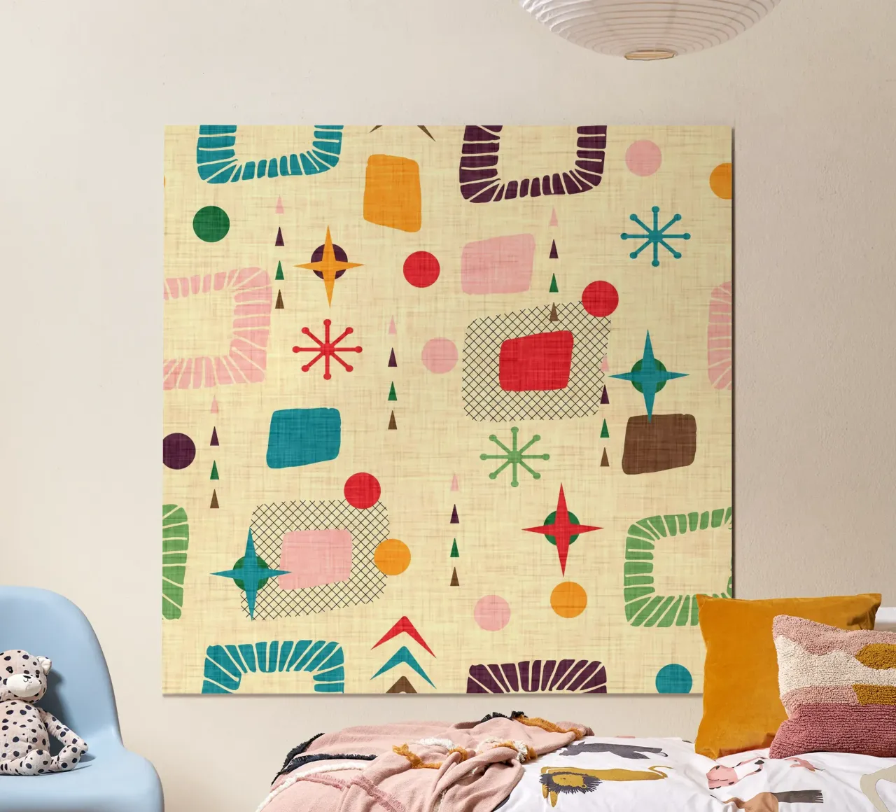 1950 Atomic - Space Age poster con telaio in plastica da susanacosta