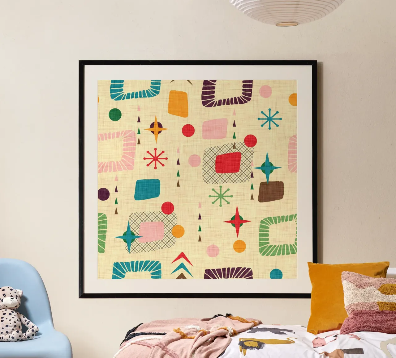 1950 Atomic - Space Age poster con telaio in plastica da susanacosta
