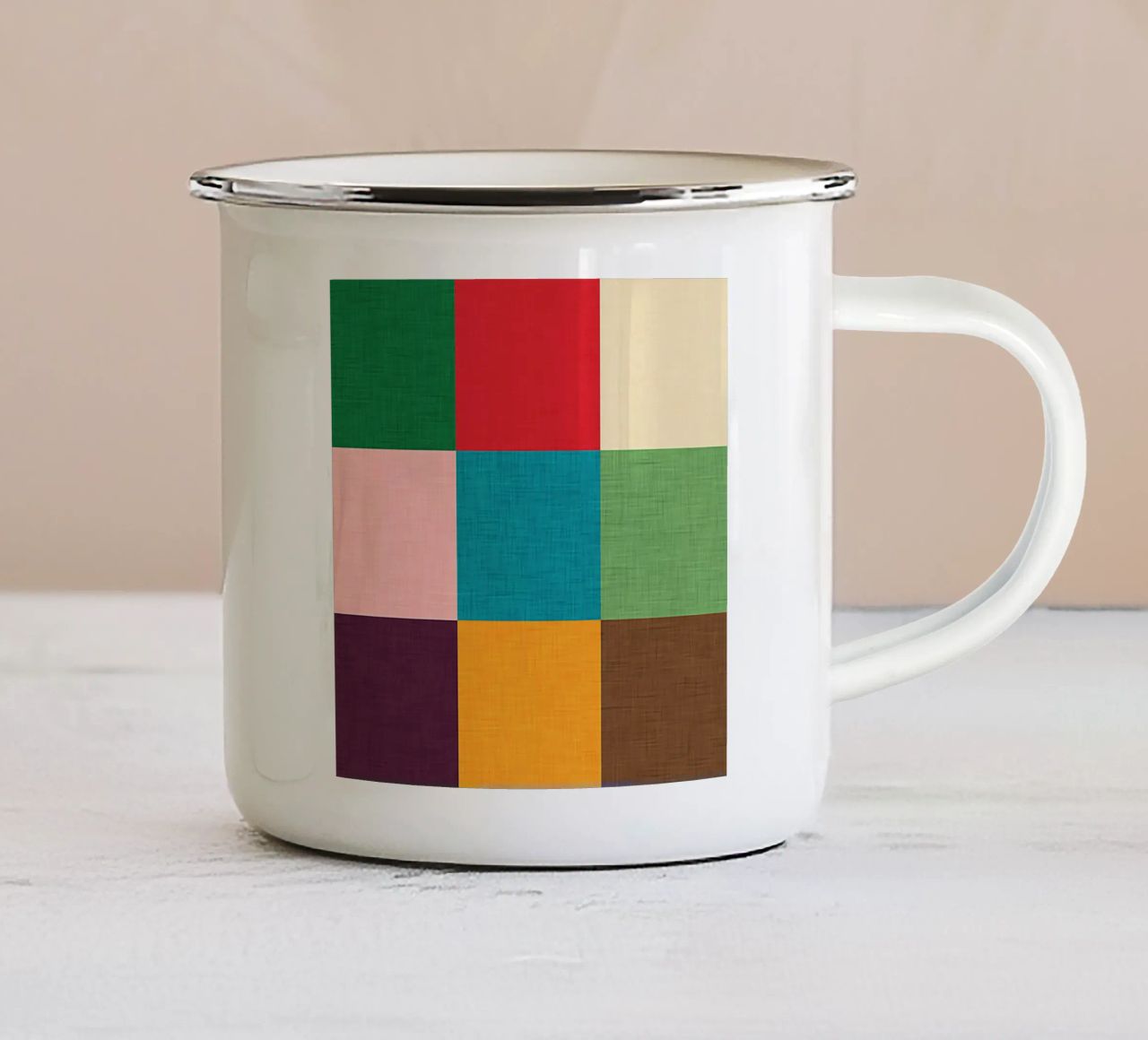 Modern Colorful Cube tazza in smalto da susanacosta
