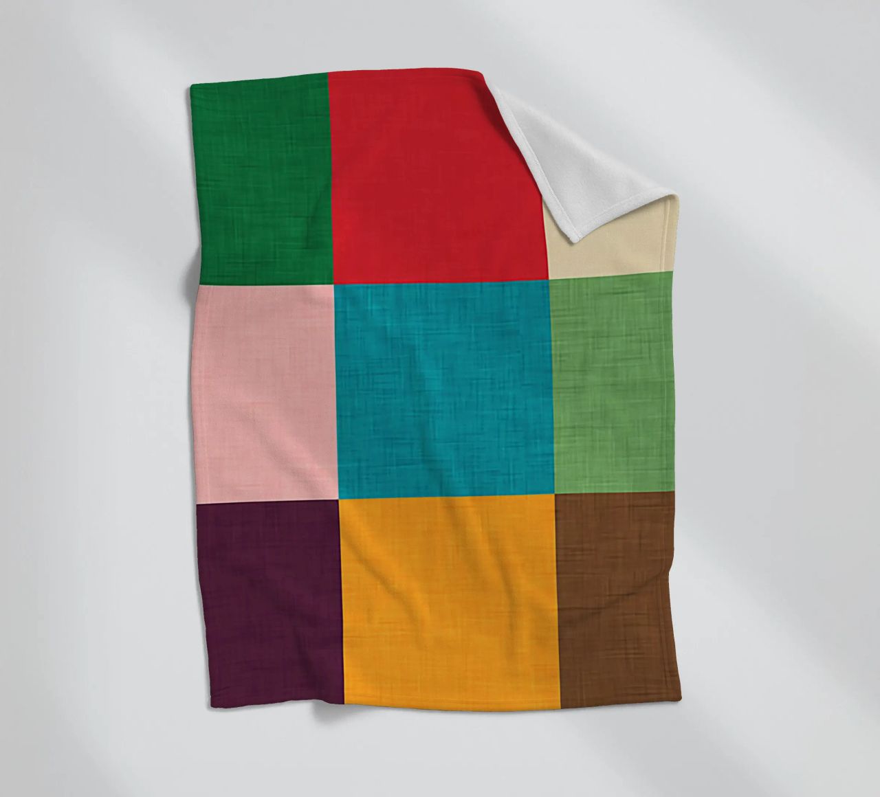 Modern Colorful Cube coperta in pile da susanacosta