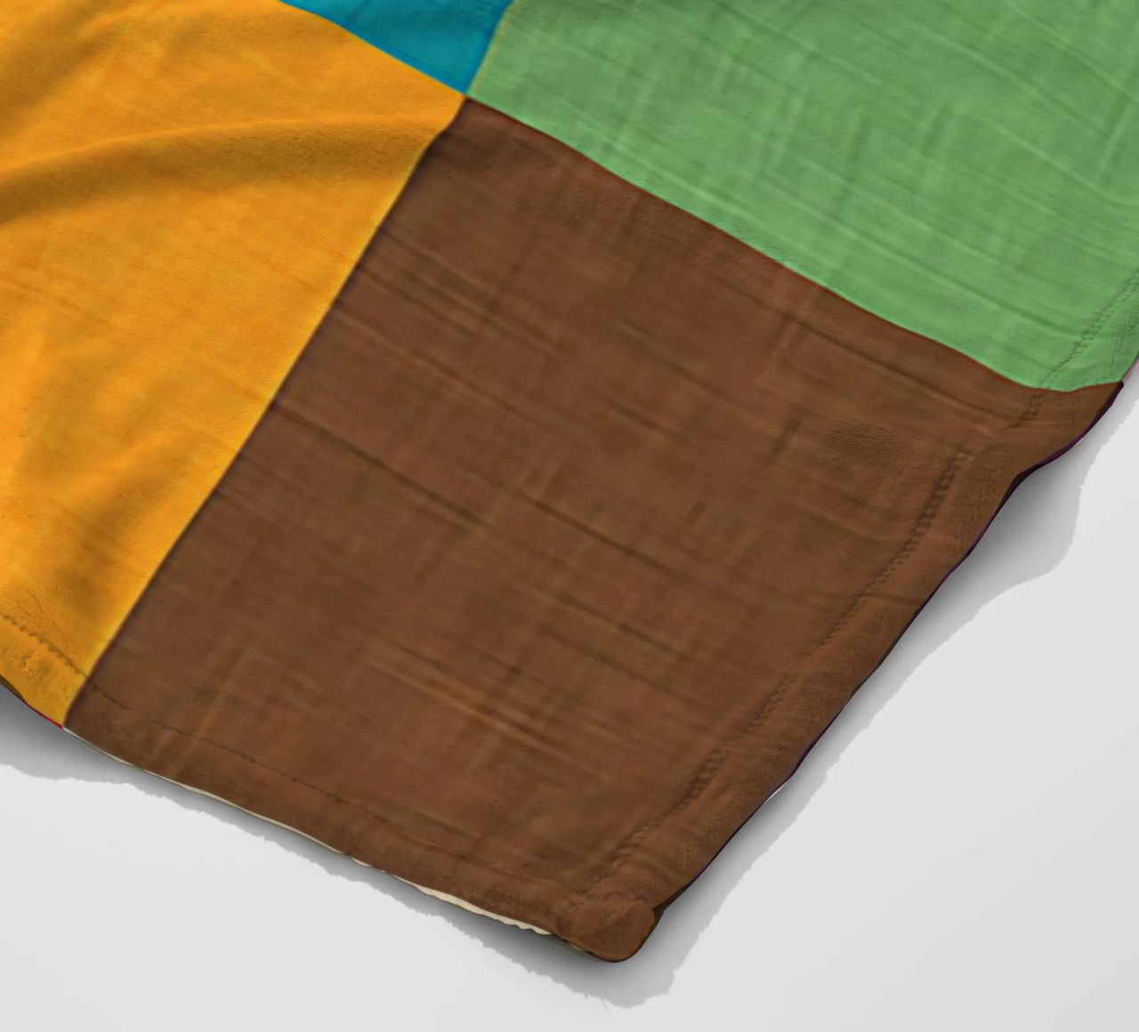 Modern Colorful Cube coperta in pile da susanacosta