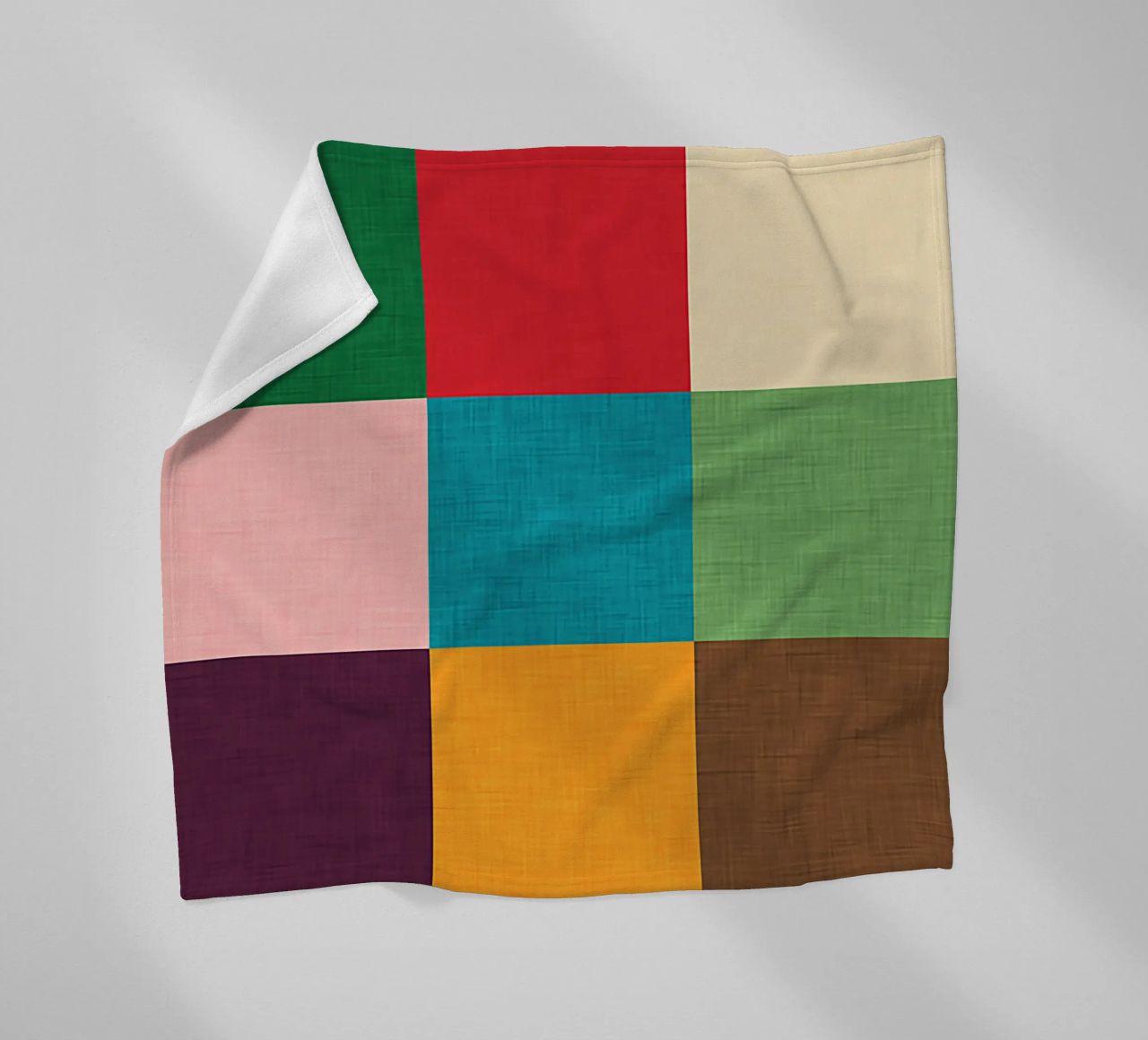 Modern Colorful Cube coperta in pile da susanacosta