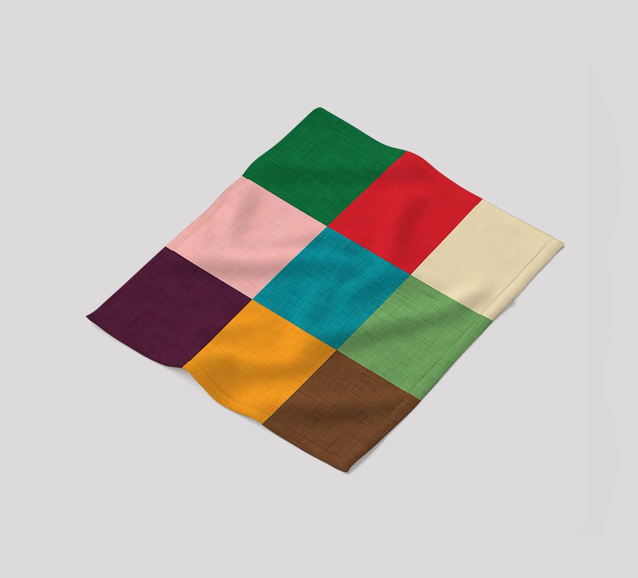 Modern Colorful Cube coperta in pile da susanacosta