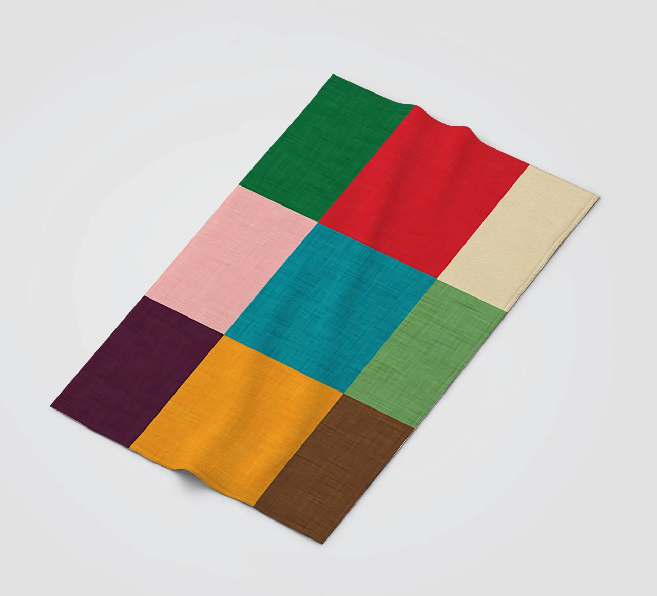 Modern Colorful Cube coperta in pile da susanacosta