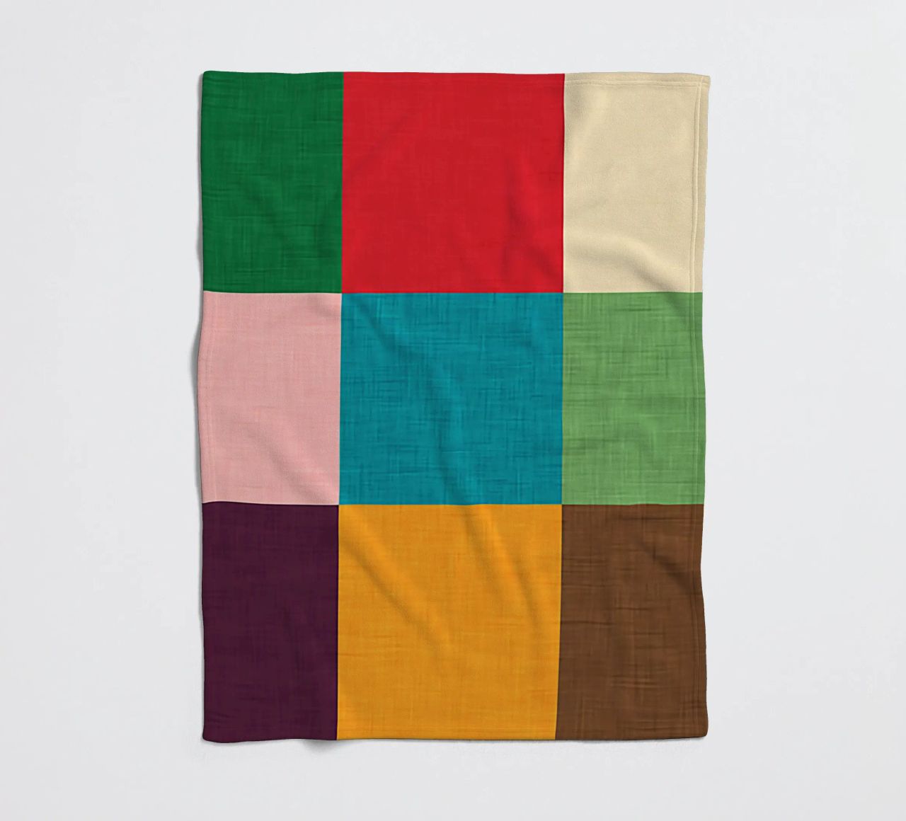 Modern Colorful Cube coperta in pile da susanacosta