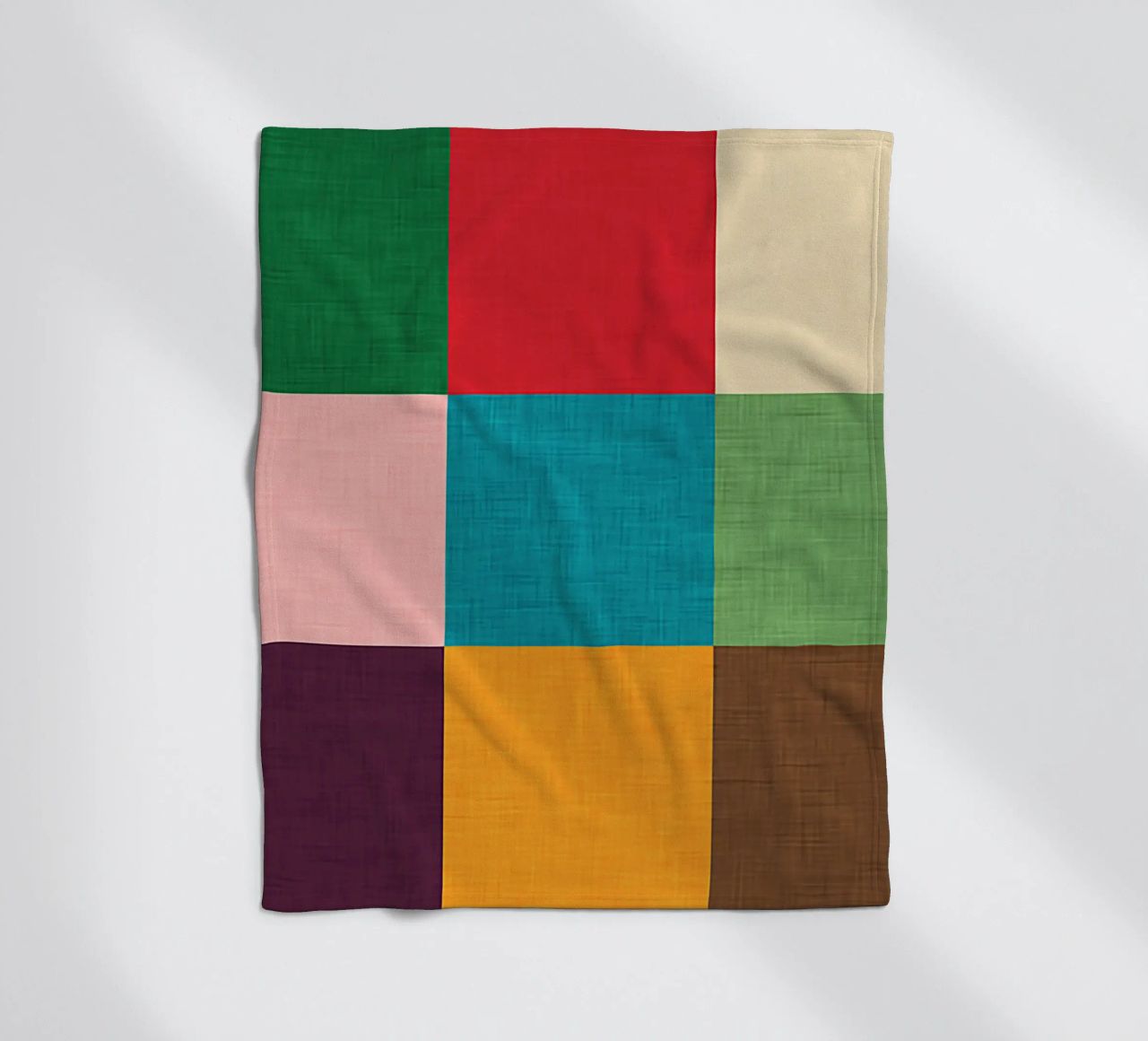 Modern Colorful Cube coperta in pile da susanacosta