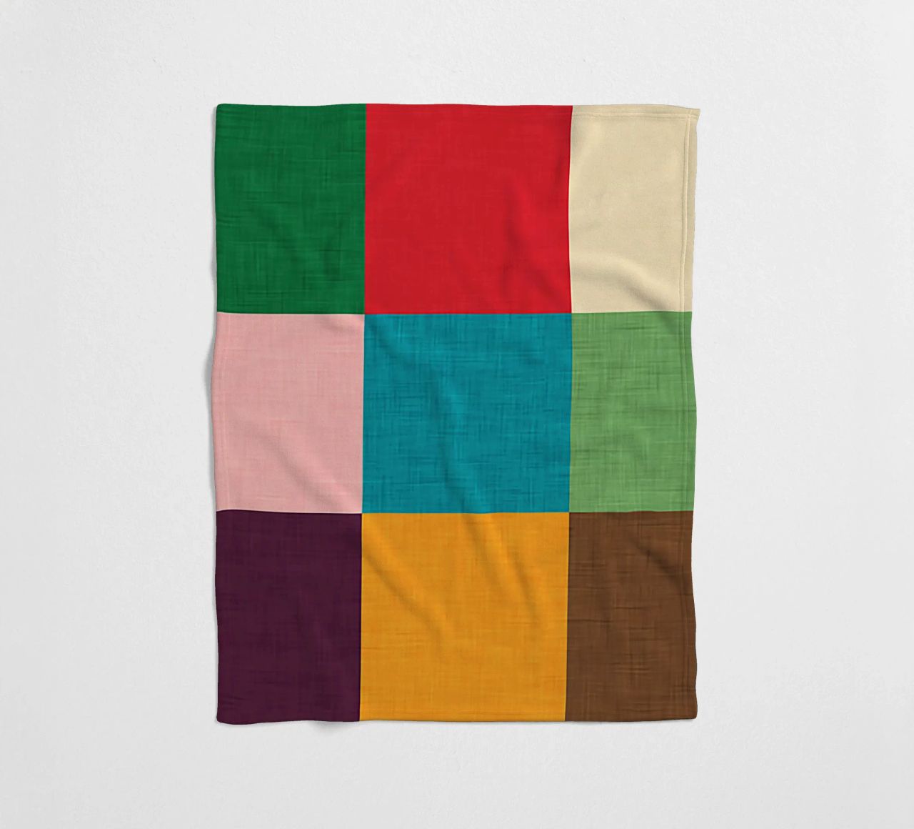 Modern Colorful Cube coperta in pile da susanacosta
