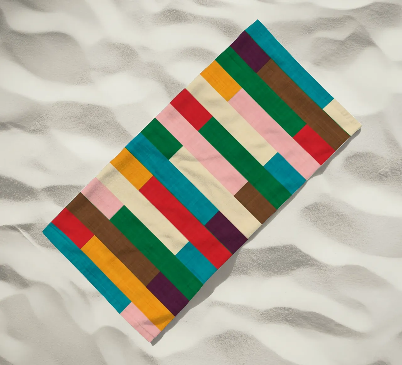 Kilim - Mid Century Modern Geometric beach towel by susanacosta