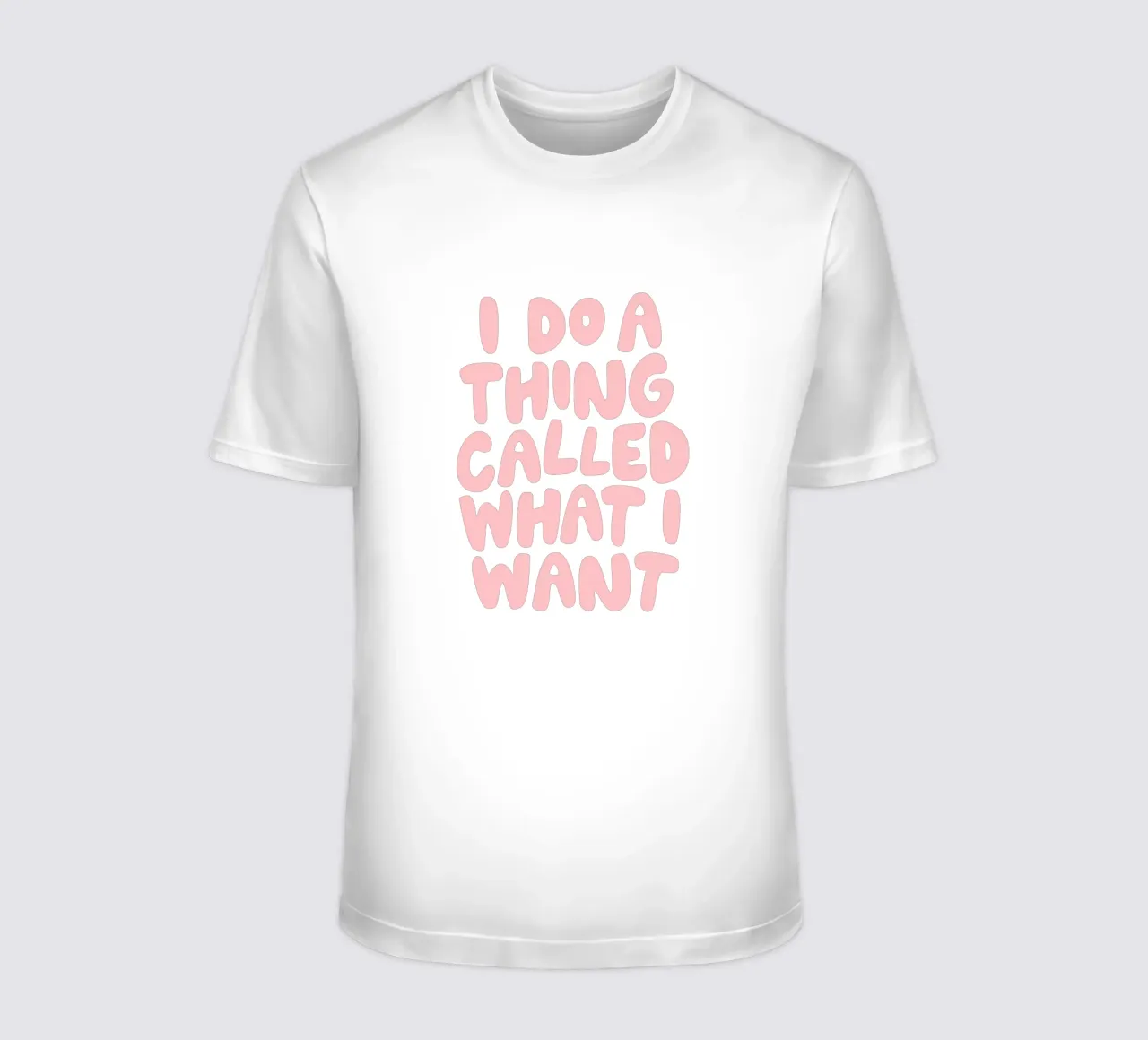 I Do a Thing Called What I Want Diseño tipográfico camiseta de THE MOTIVATED TYPE