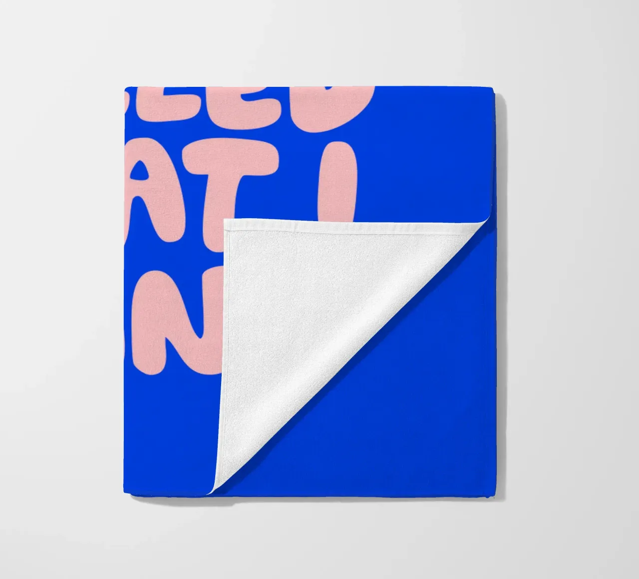 I Do a Thing Called What I Want Diseño tipográfico toalla de playa de THE MOTIVATED TYPE