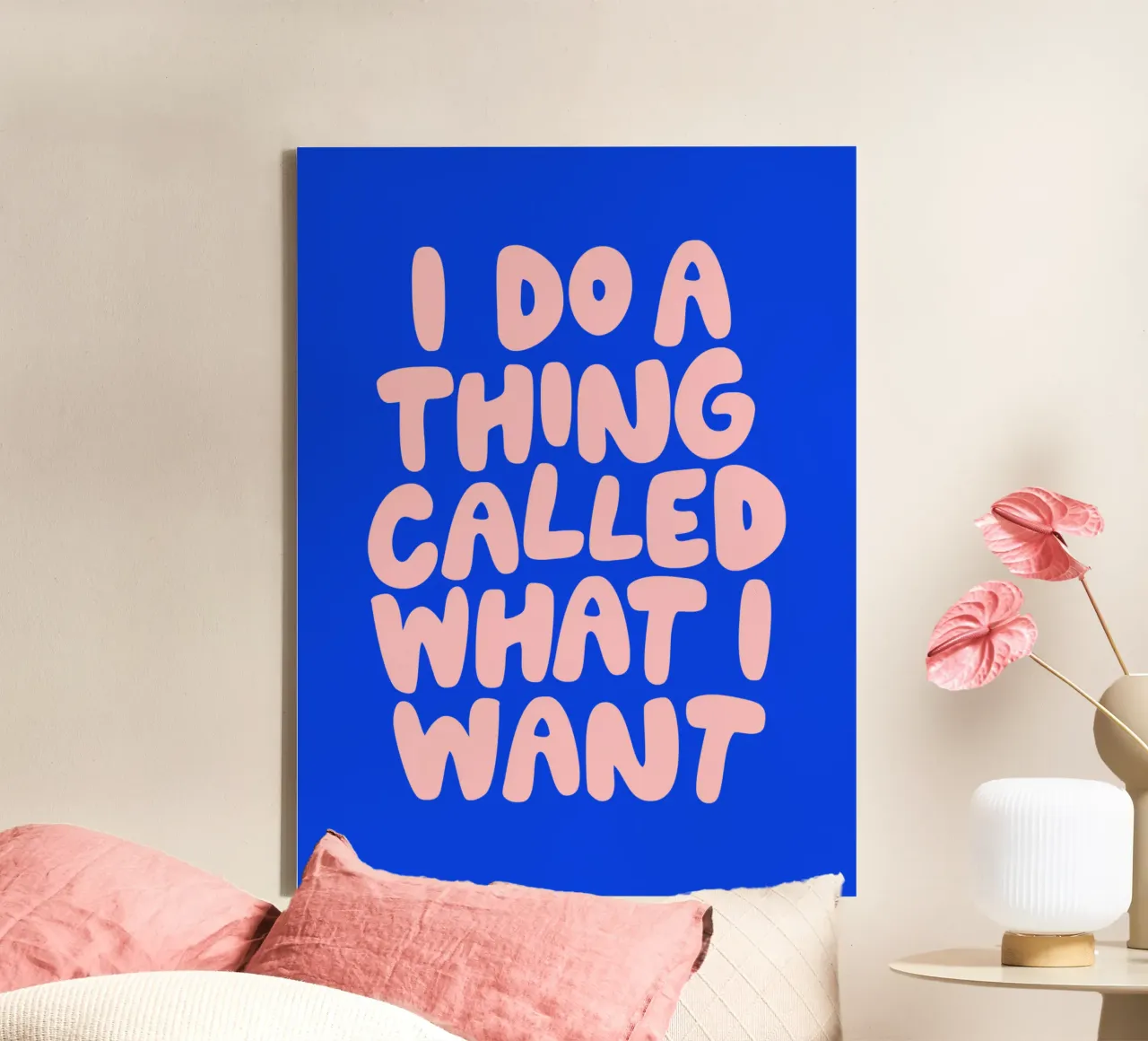 I Do a Thing Called What I Want Typografie Design canvas by THE MOTIVATED TYPE