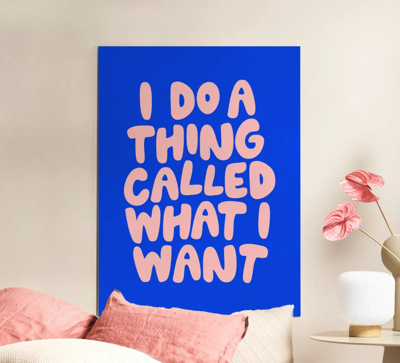 I Do a Thing Called What I Want Diseño tipográfico hahnemühle de THE MOTIVATED TYPE