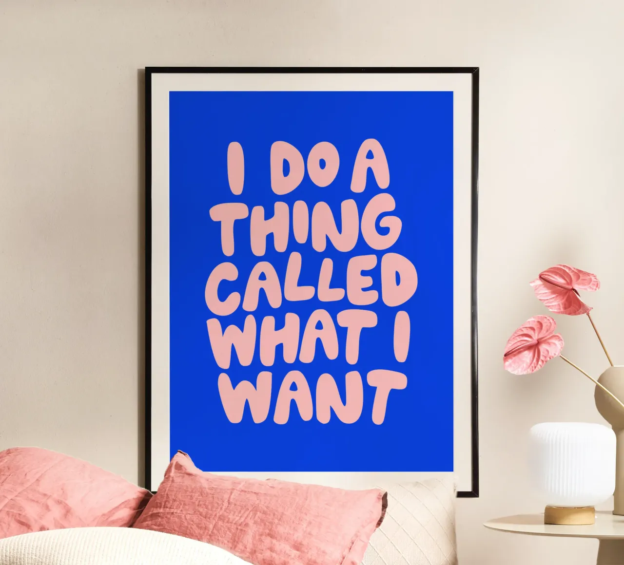 I Do a Thing Called What I Want Diseño tipográfico hahnemühle de THE MOTIVATED TYPE