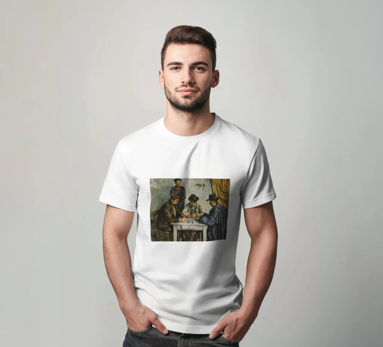 Paul Cézanne - I giocatori di carte, 1893 t-shirt da Timeless Artworks