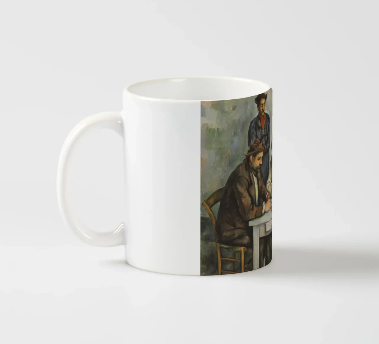 Paul Cézanne - I giocatori di carte, 1893 tazza in ceramica da Timeless Artworks