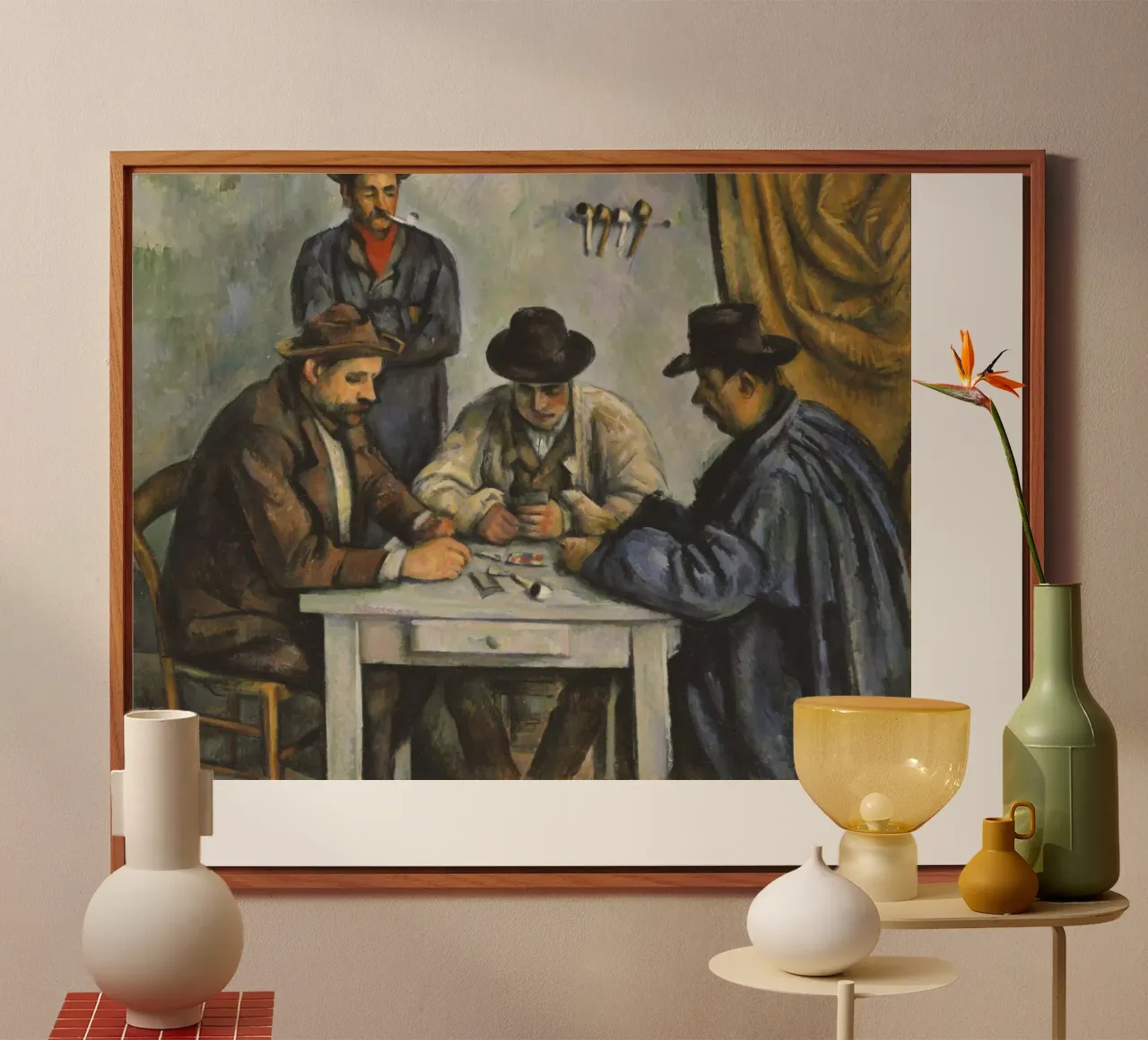 Paul Cézanne - I giocatori di carte, 1893 alluminio dibond da Timeless Artworks