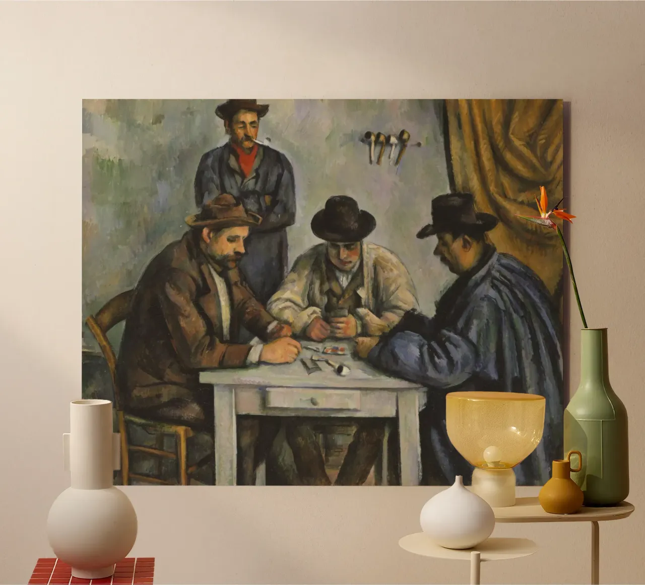 Paul Cézanne - I giocatori di carte, 1893 alluminio dibond da Timeless Artworks