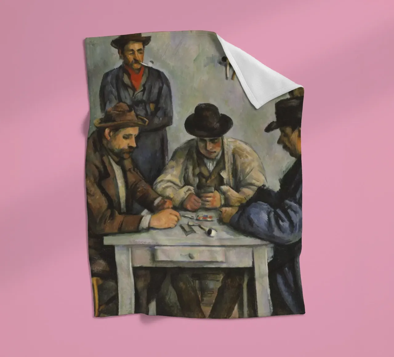 Paul Cézanne - I giocatori di carte, 1893 coperta in pile da Timeless Artworks