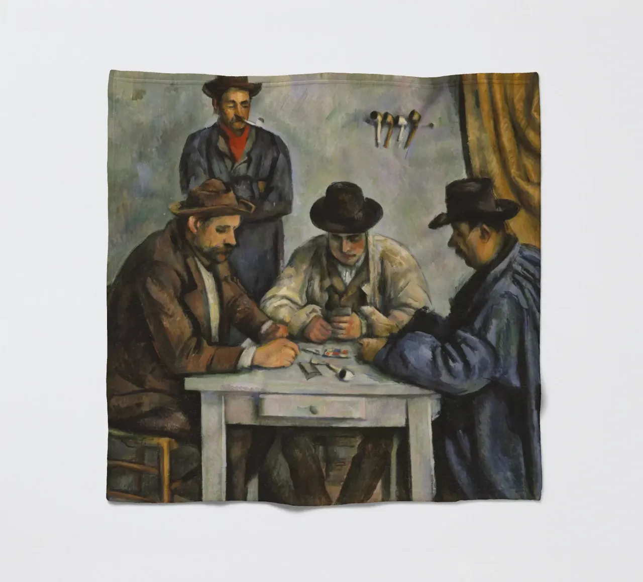 Paul Cézanne - I giocatori di carte, 1893 coperta in pile da Timeless Artworks