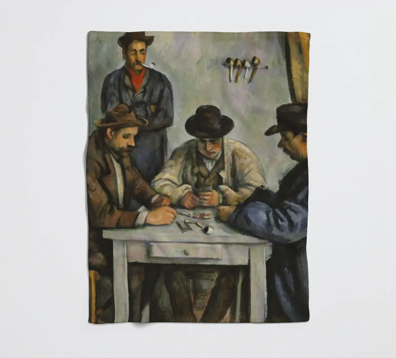 Paul Cézanne - I giocatori di carte, 1893 coperta in pile da Timeless Artworks