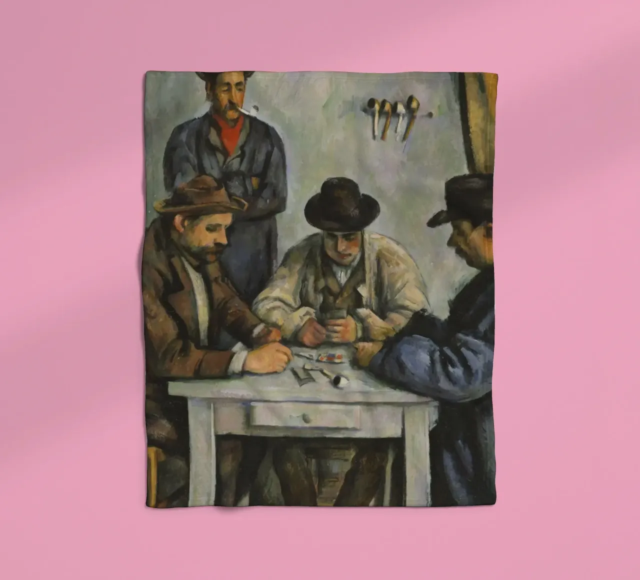 Paul Cézanne - I giocatori di carte, 1893 coperta in pile da Timeless Artworks