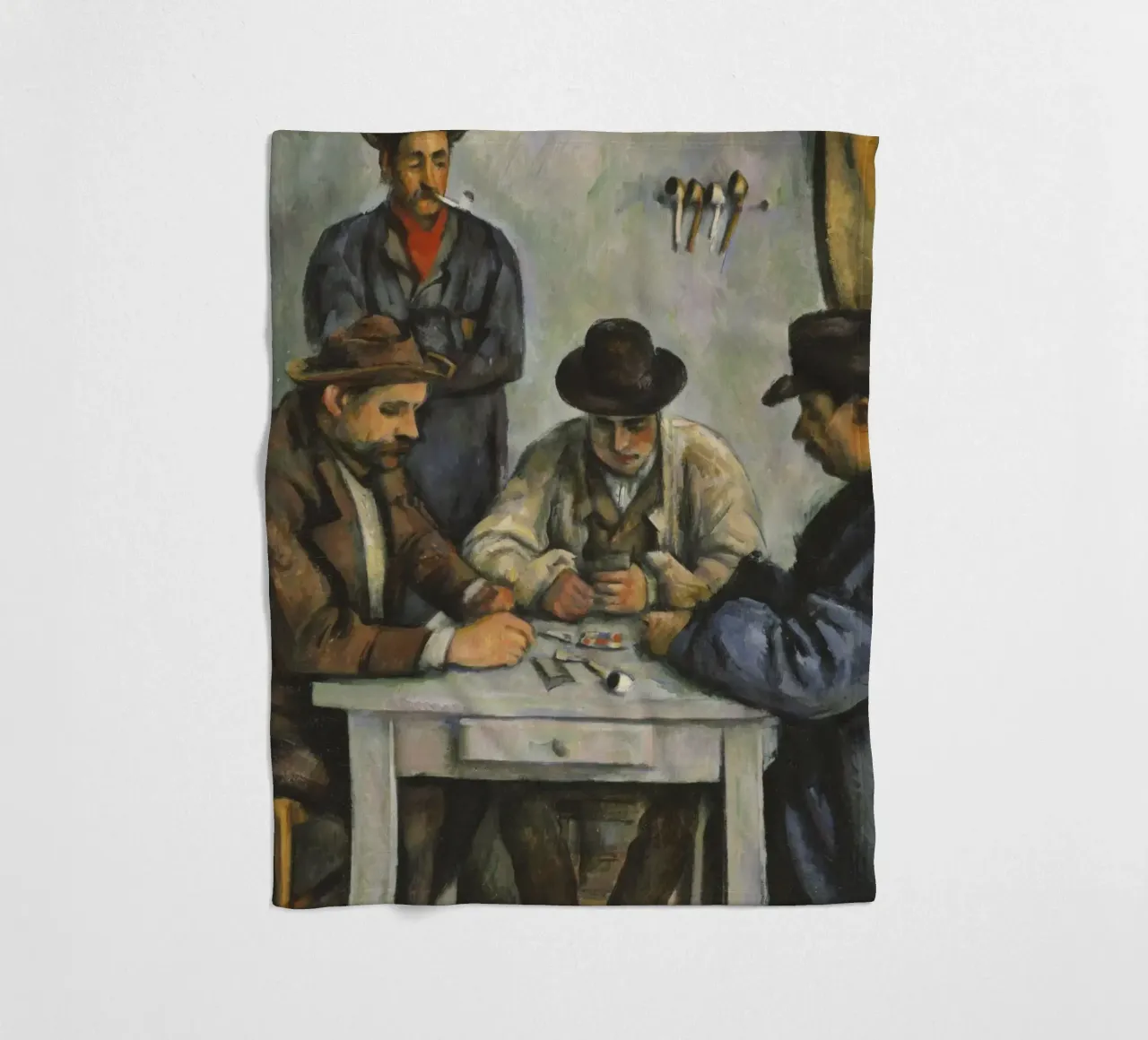 Paul Cézanne - I giocatori di carte, 1893 coperta in pile da Timeless Artworks