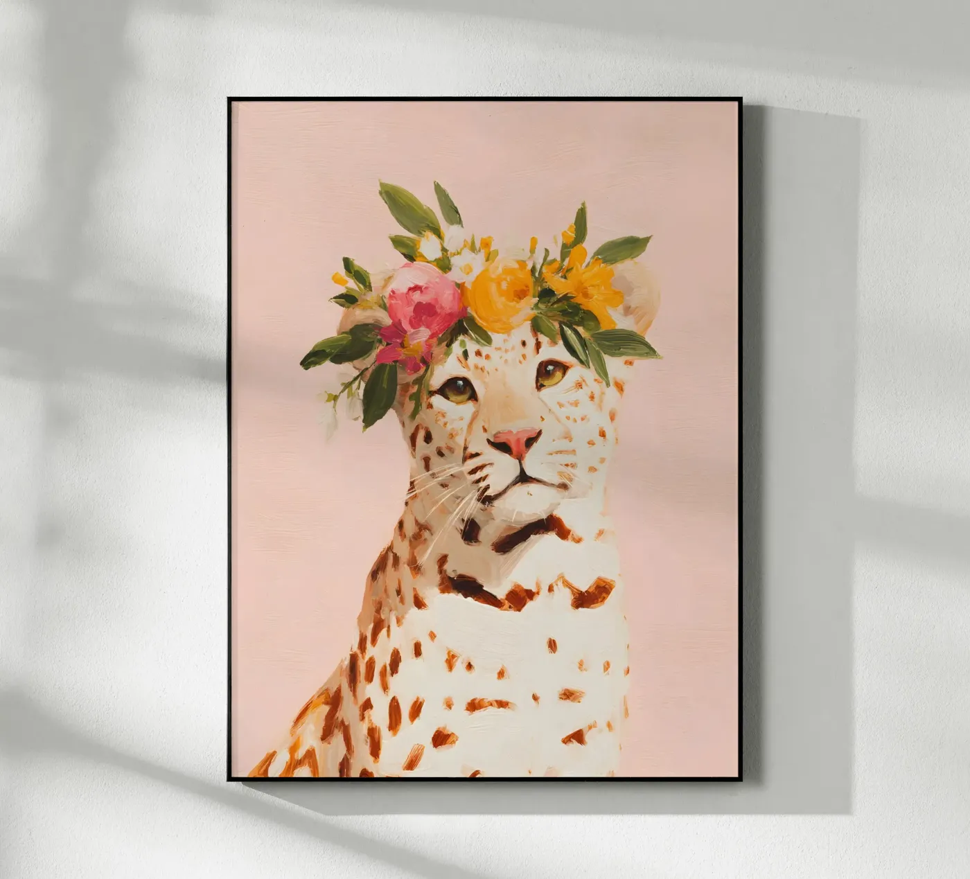 Leopard with Flower Crown plexiglass da Boho House