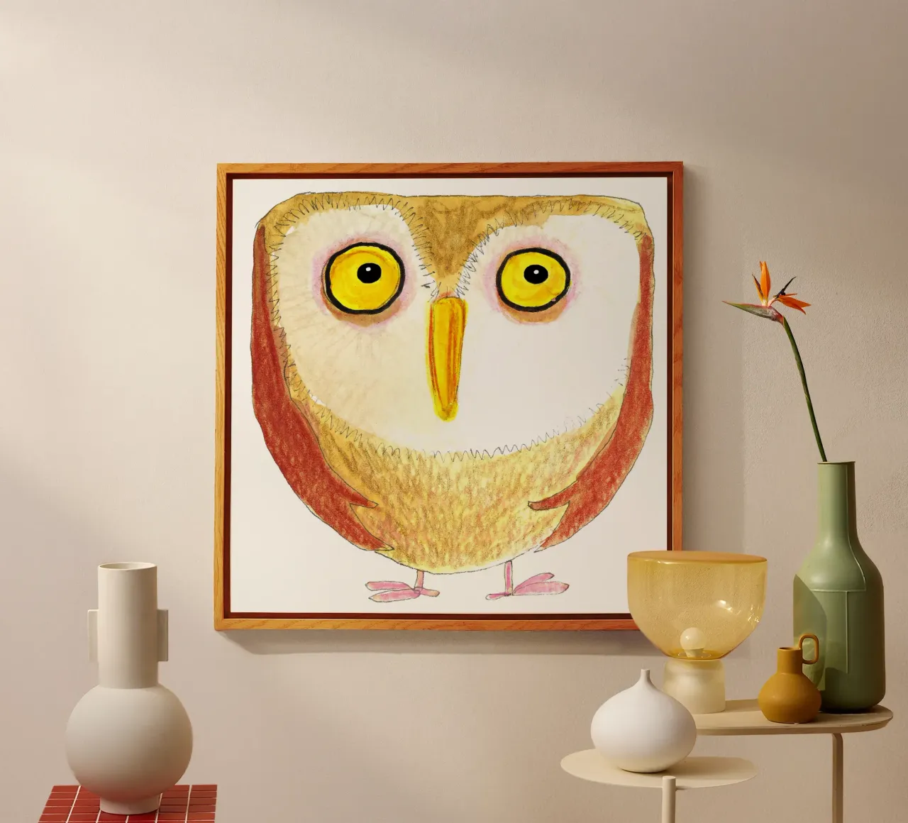 Owl acrylic glass by Face & Content