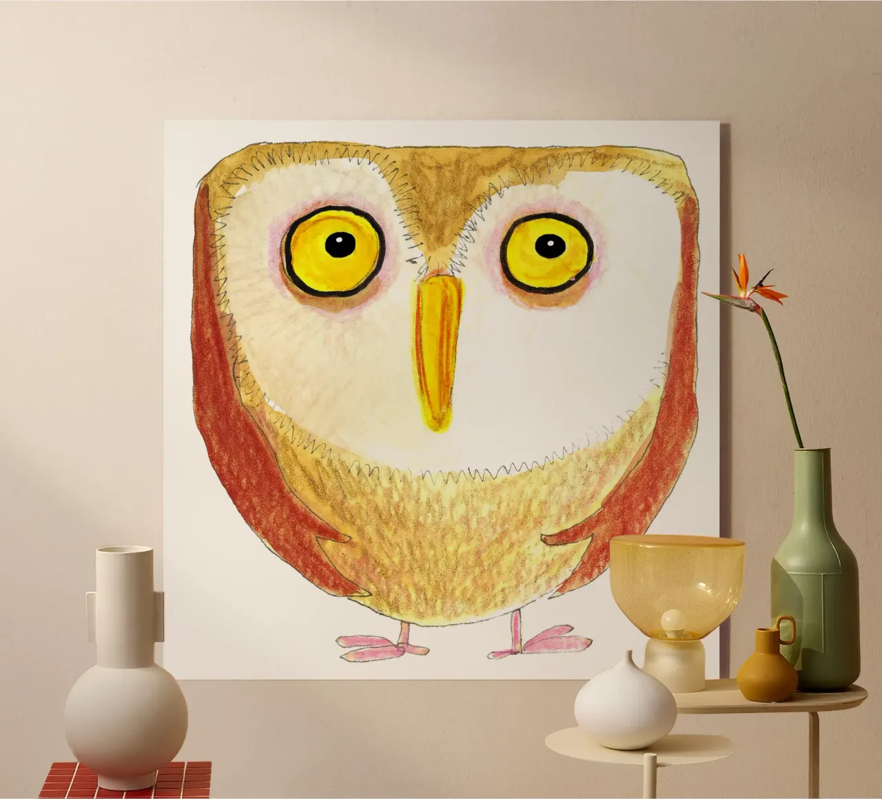 Owl acrylic glass by Face & Content