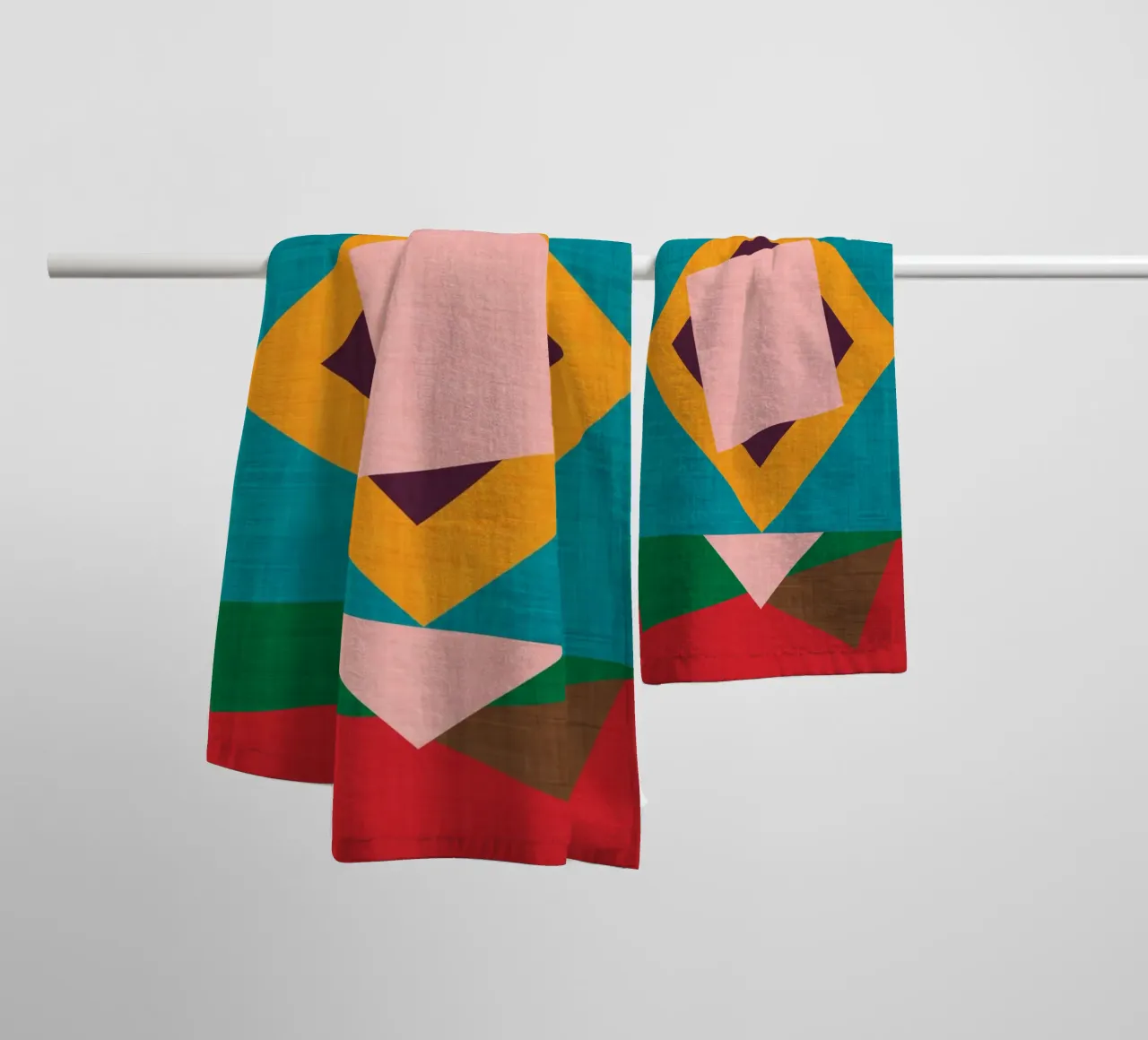 Kilim Flower - Mid Century Modern towel by susanacosta