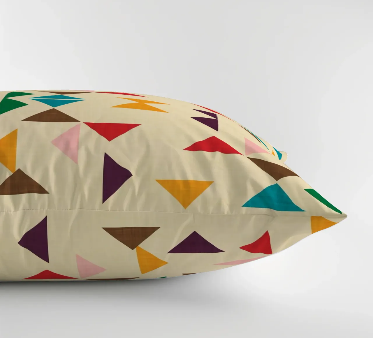 Kilim Triangle Pattern Beige - Mid Century Modern cuscino da susanacosta