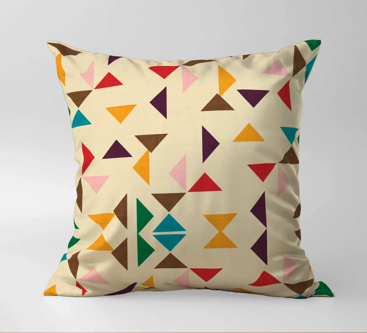 Kilim Triangle Pattern Beige - Mid Century Modern cuscino da susanacosta