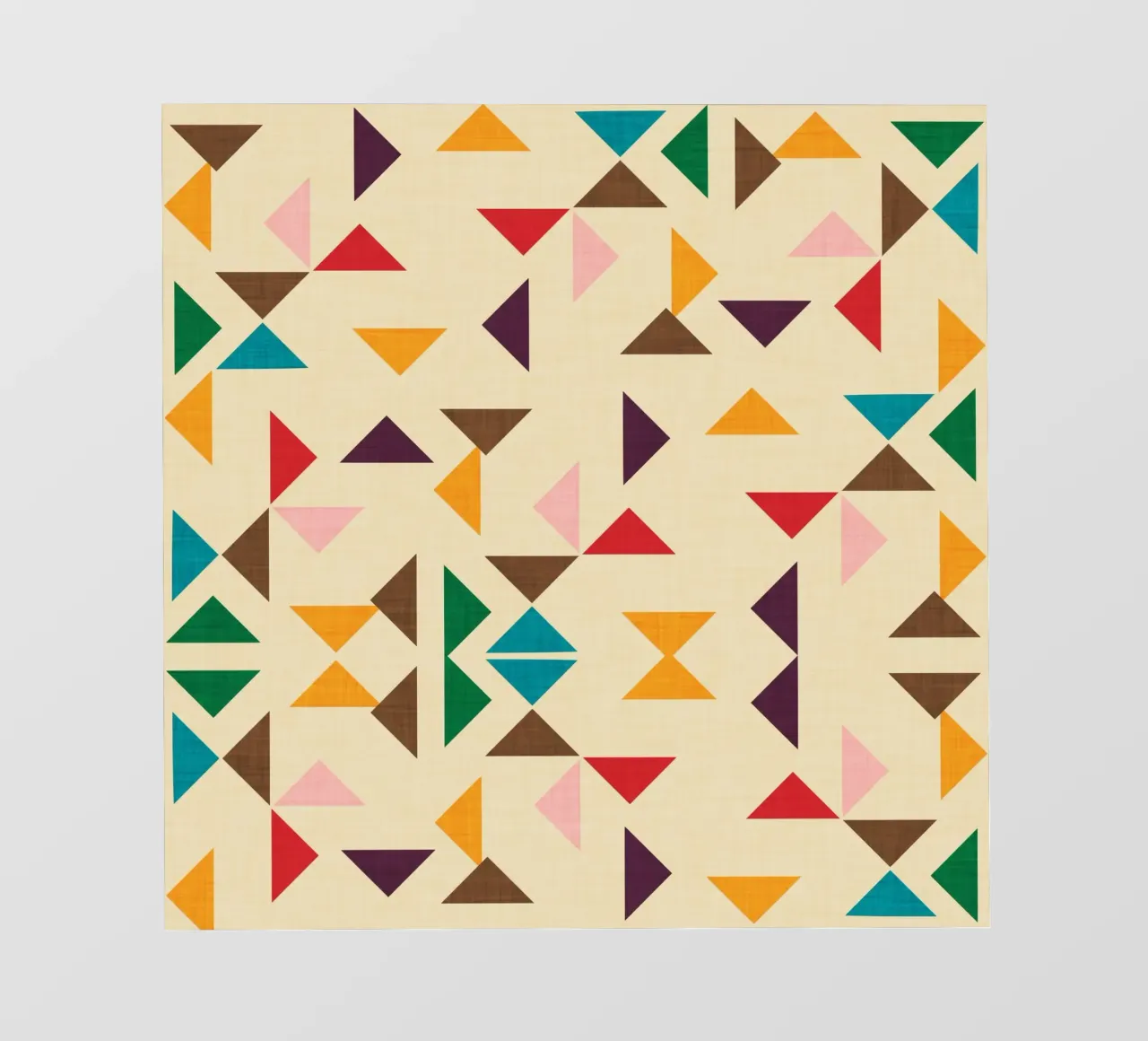 Kilim Triangle Pattern Beige - Mid Century Modern telo in pvc da susanacosta