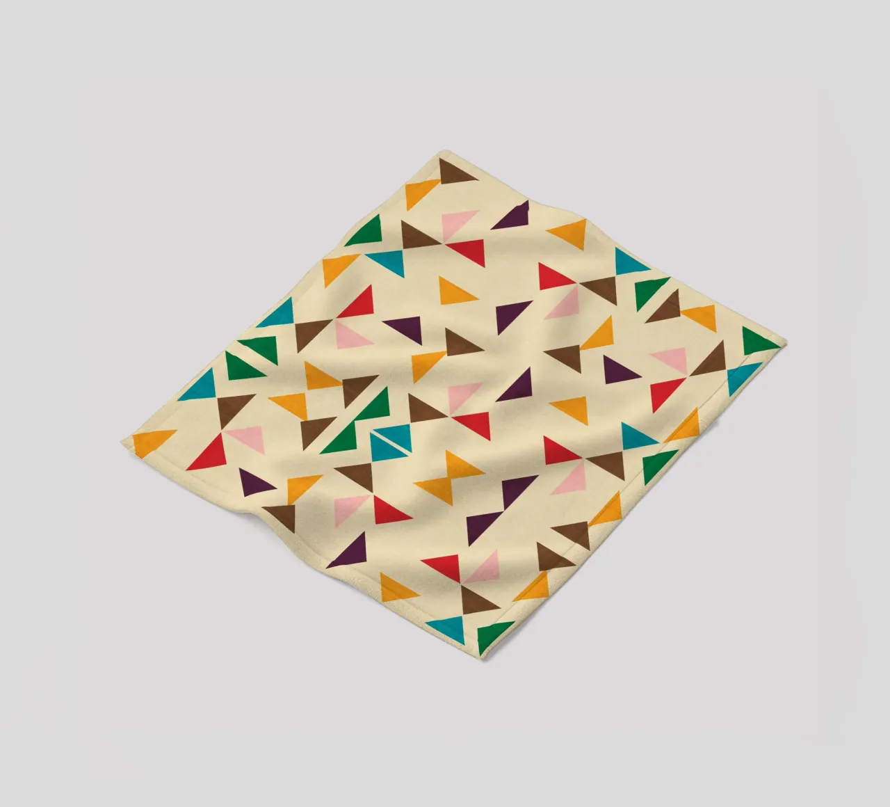 Kilim Triangle Pattern Beige - Mid Century Modern coperta in pile da susanacosta